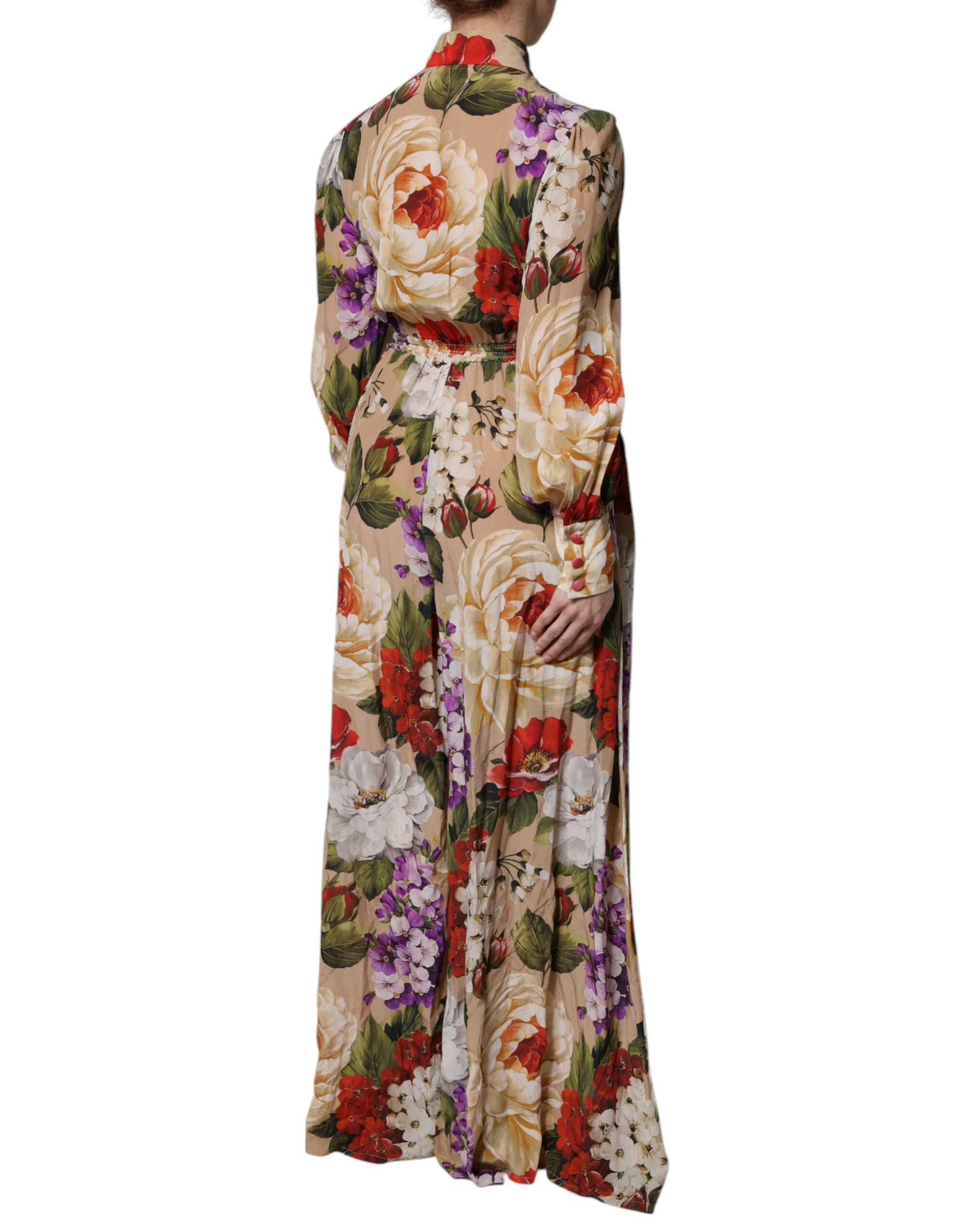 Multicolor Floral Wide Leg Jumpsuit Dress - ventzia