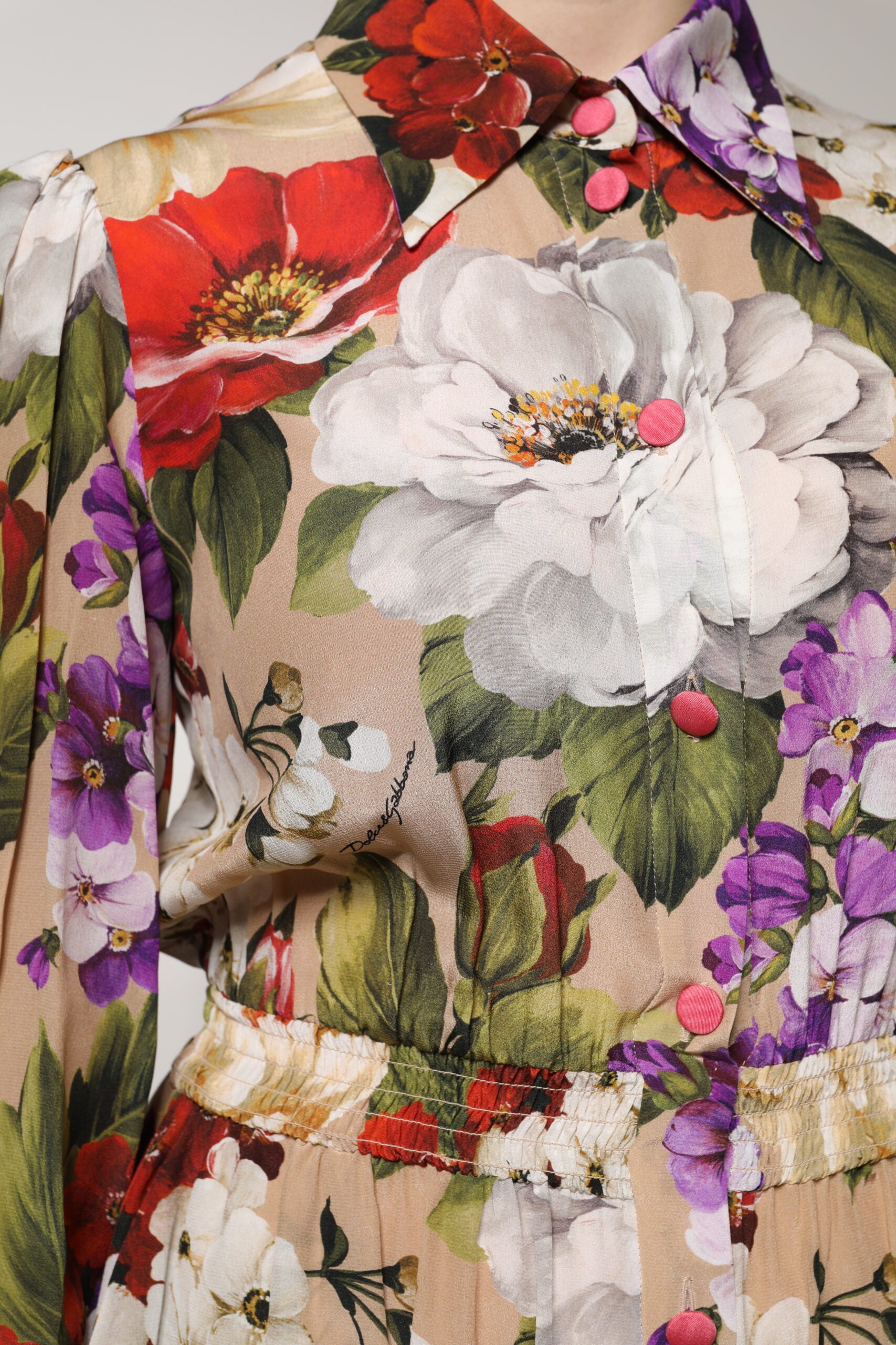 Multicolor Floral Wide Leg Jumpsuit Dress - ventzia