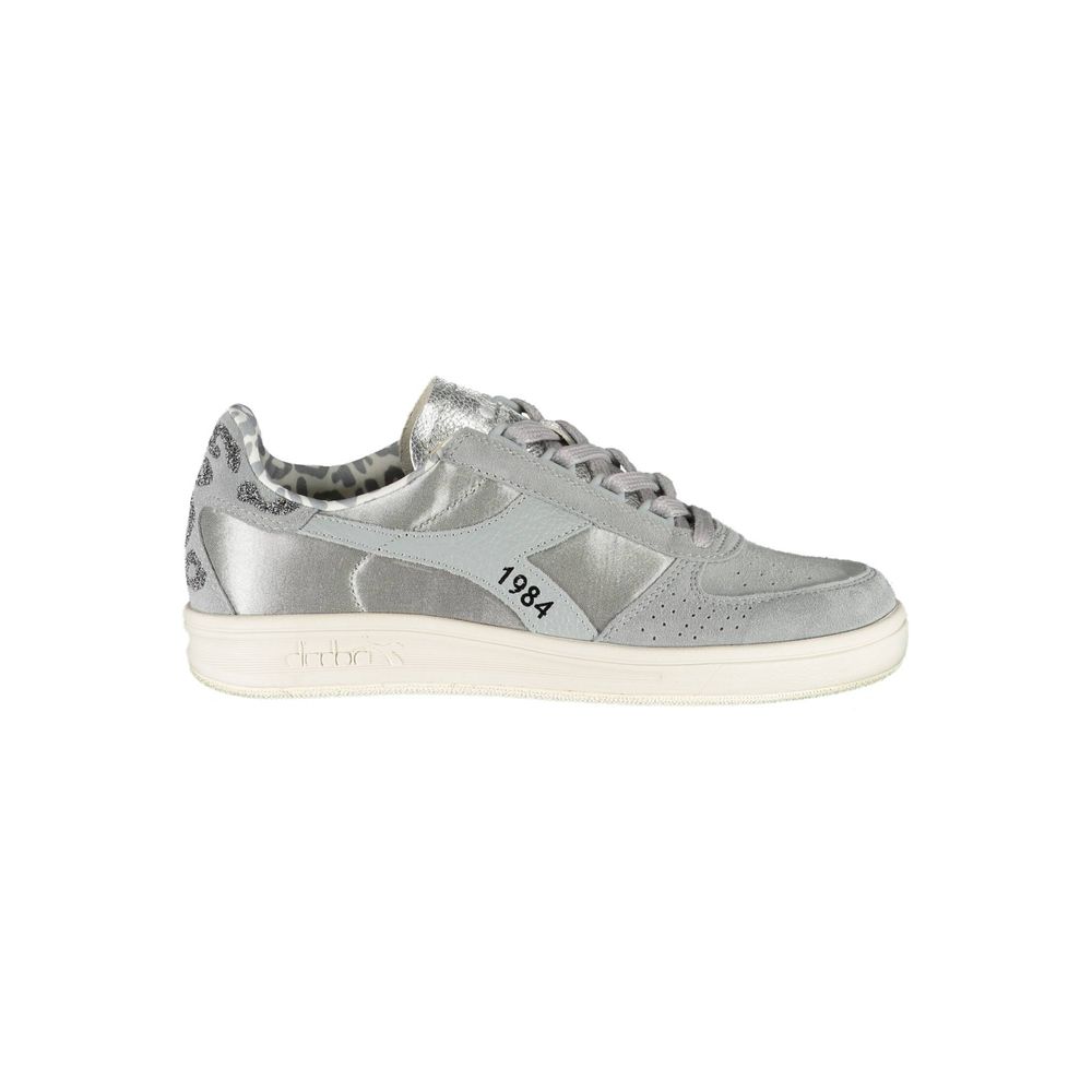 Gray Leather Women Sneaker - ventzia