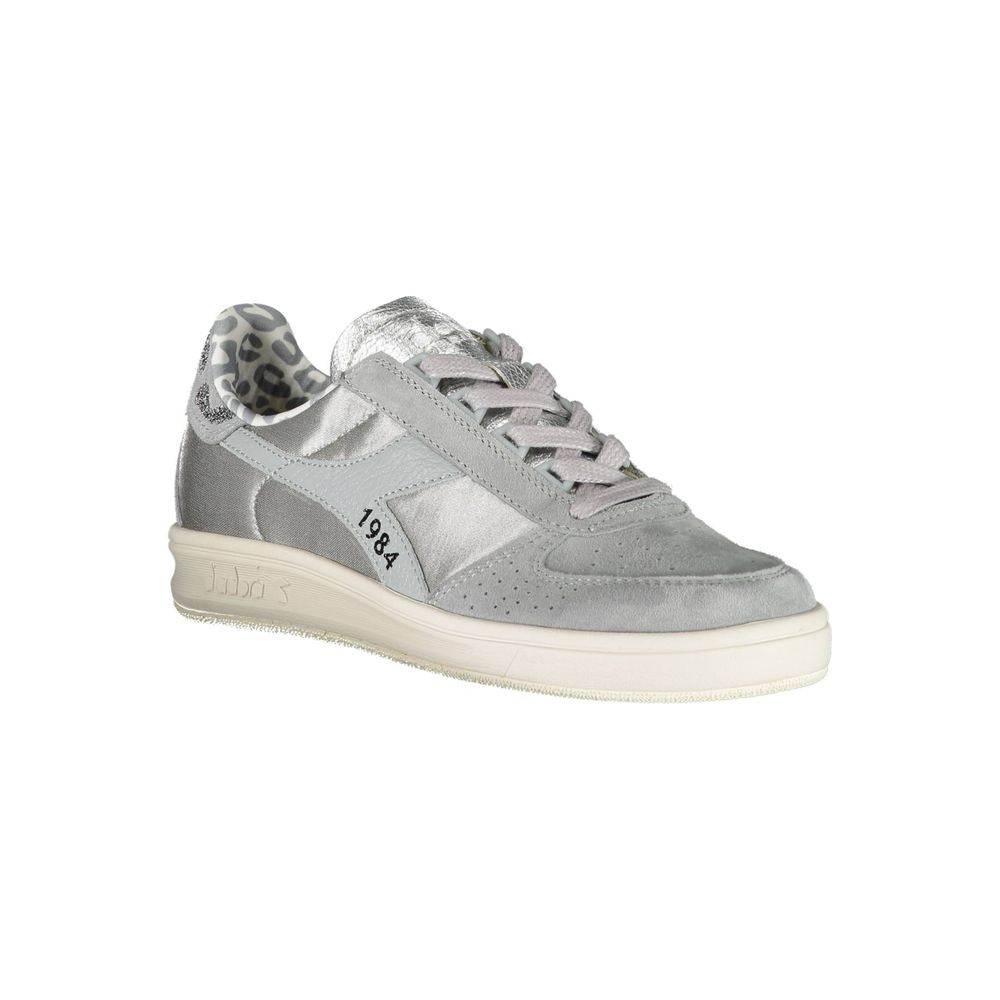Gray Leather Women Sneaker - ventzia
