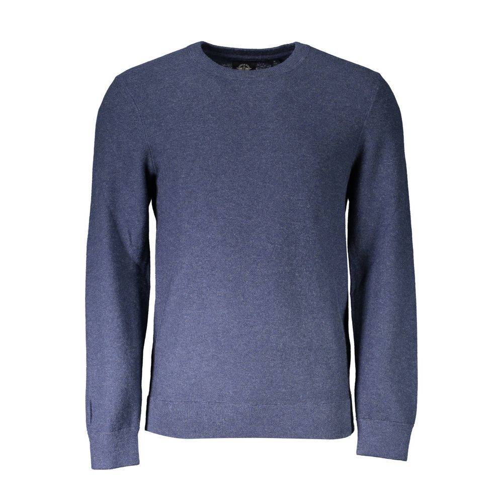 Blue Cotton Sweater - ventzia