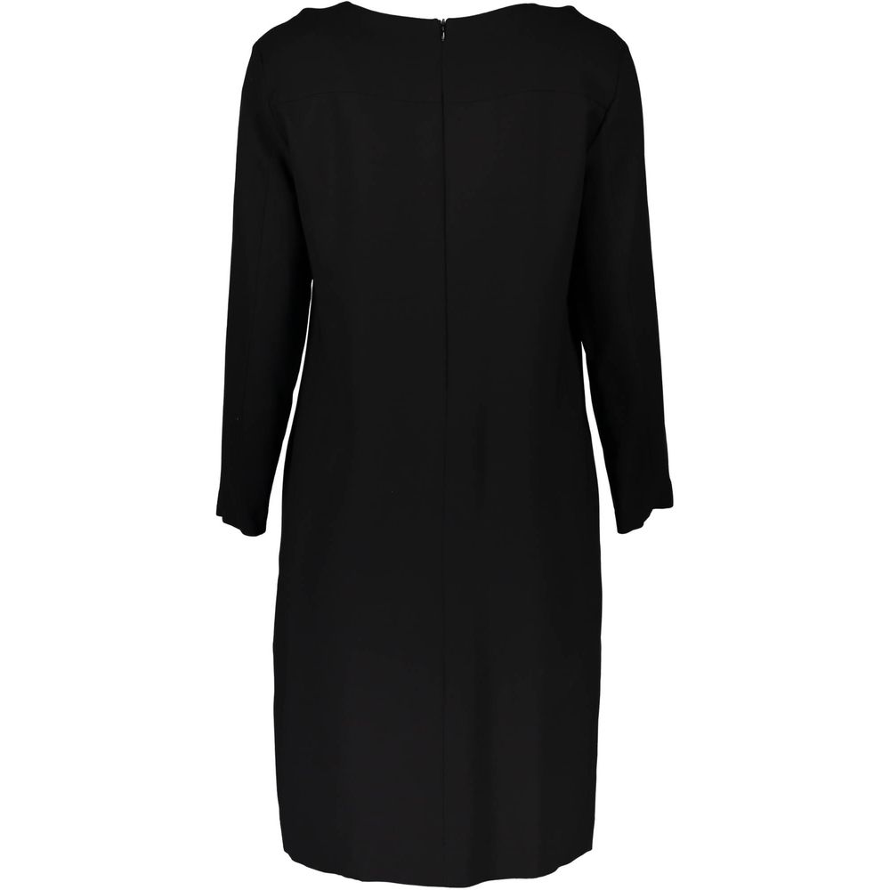 Black Viscose Women Dress - ventzia