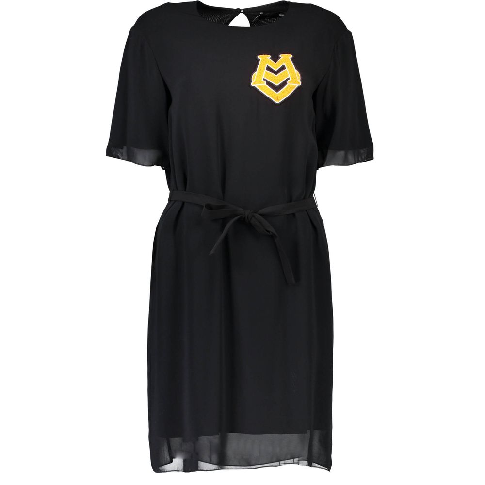 Black Other Fibres Women Dress - ventzia