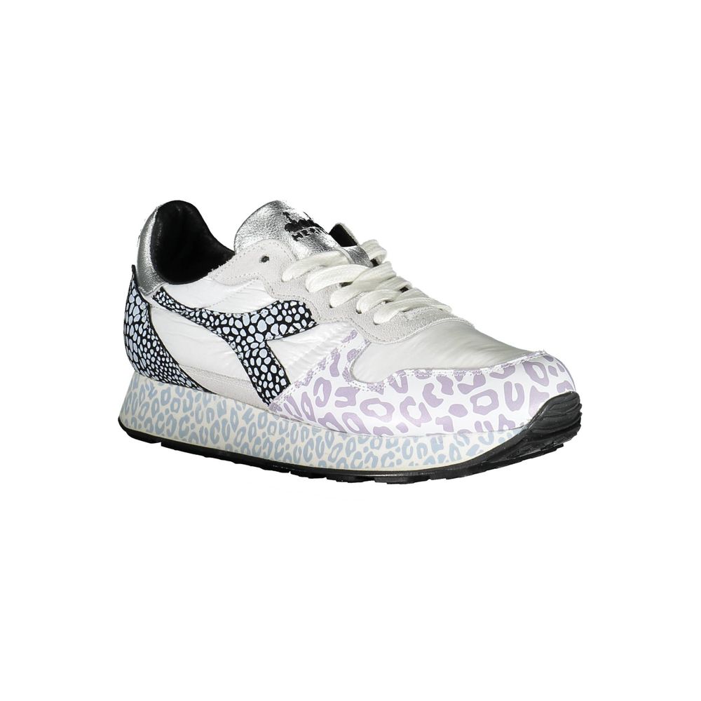 White Fabric Women Sneaker - ventzia