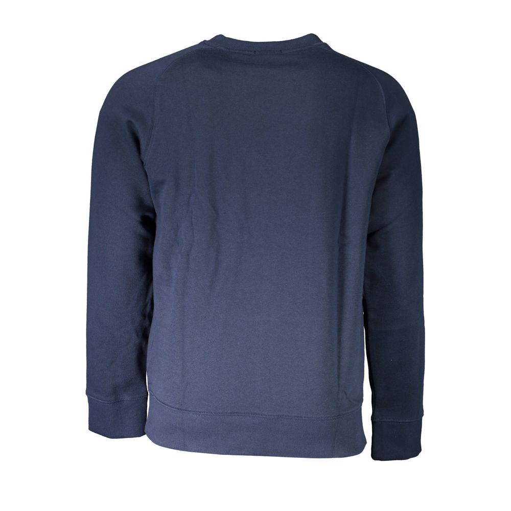 Blue Cotton Unisex Sweatshirt - ventzia