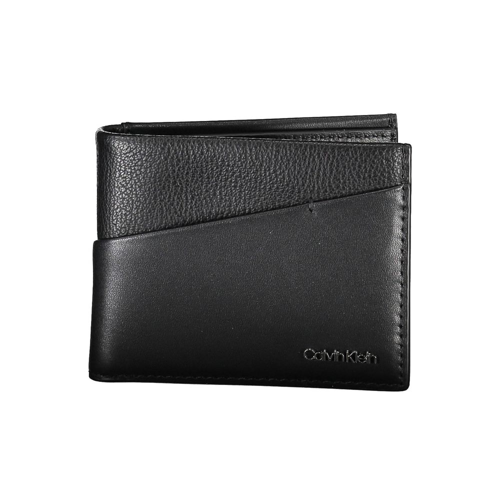 Black Polyester Men Wallet - ventzia
