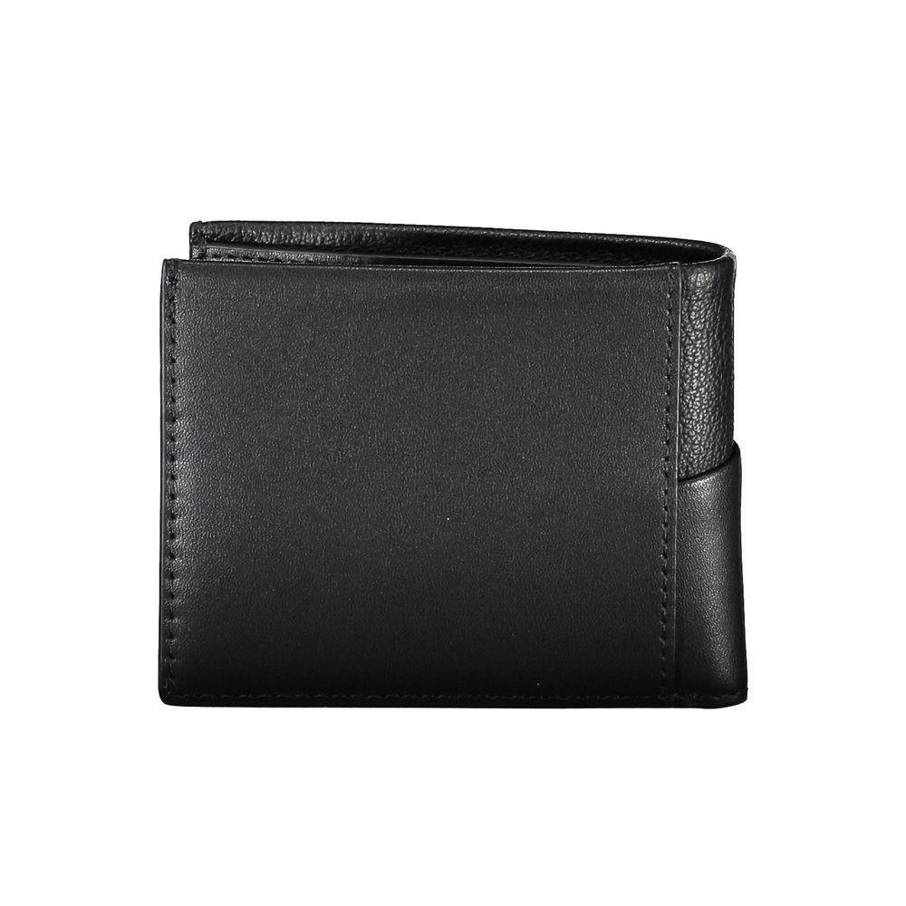 Black Polyester Men Wallet - ventzia