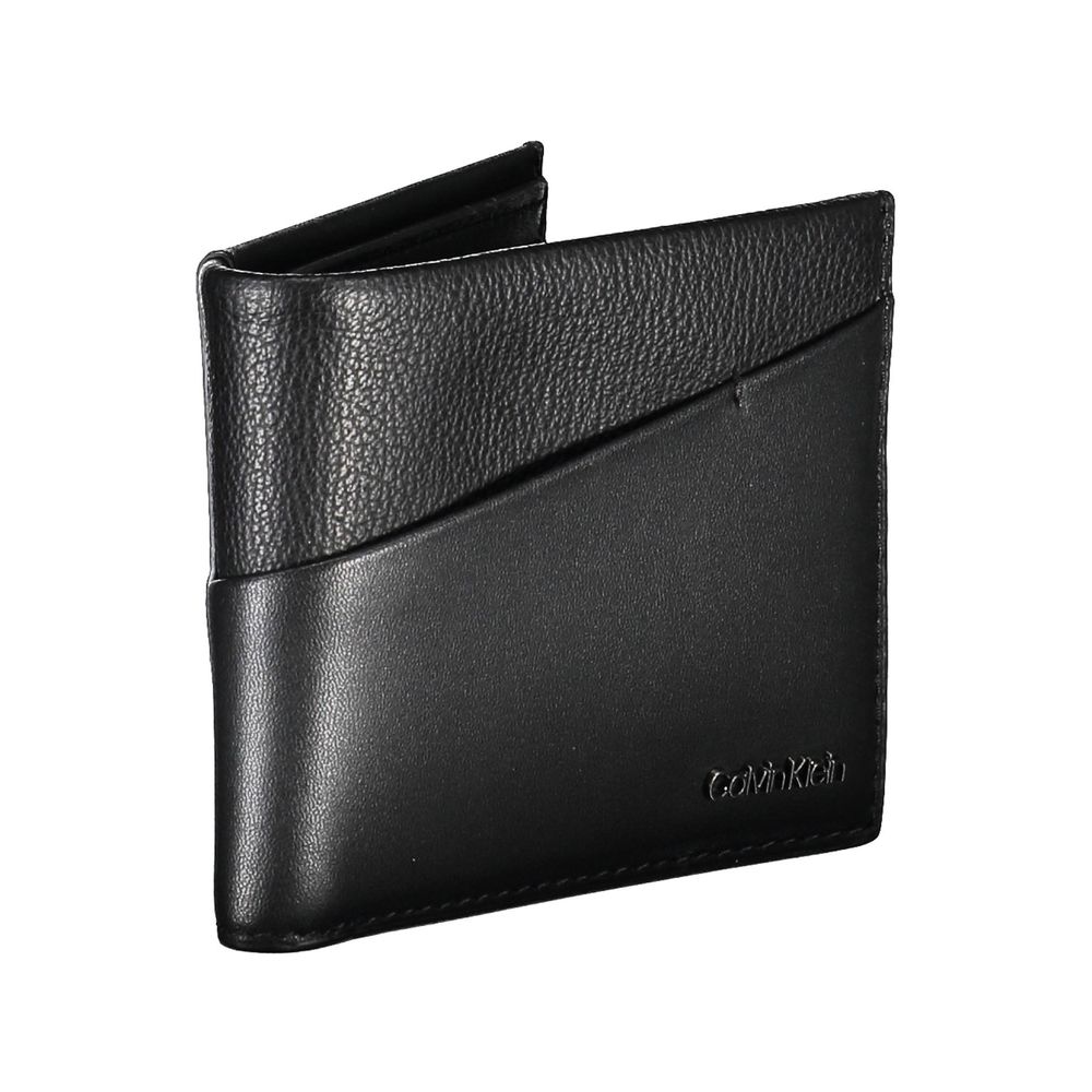 Black Polyester Men Wallet - ventzia