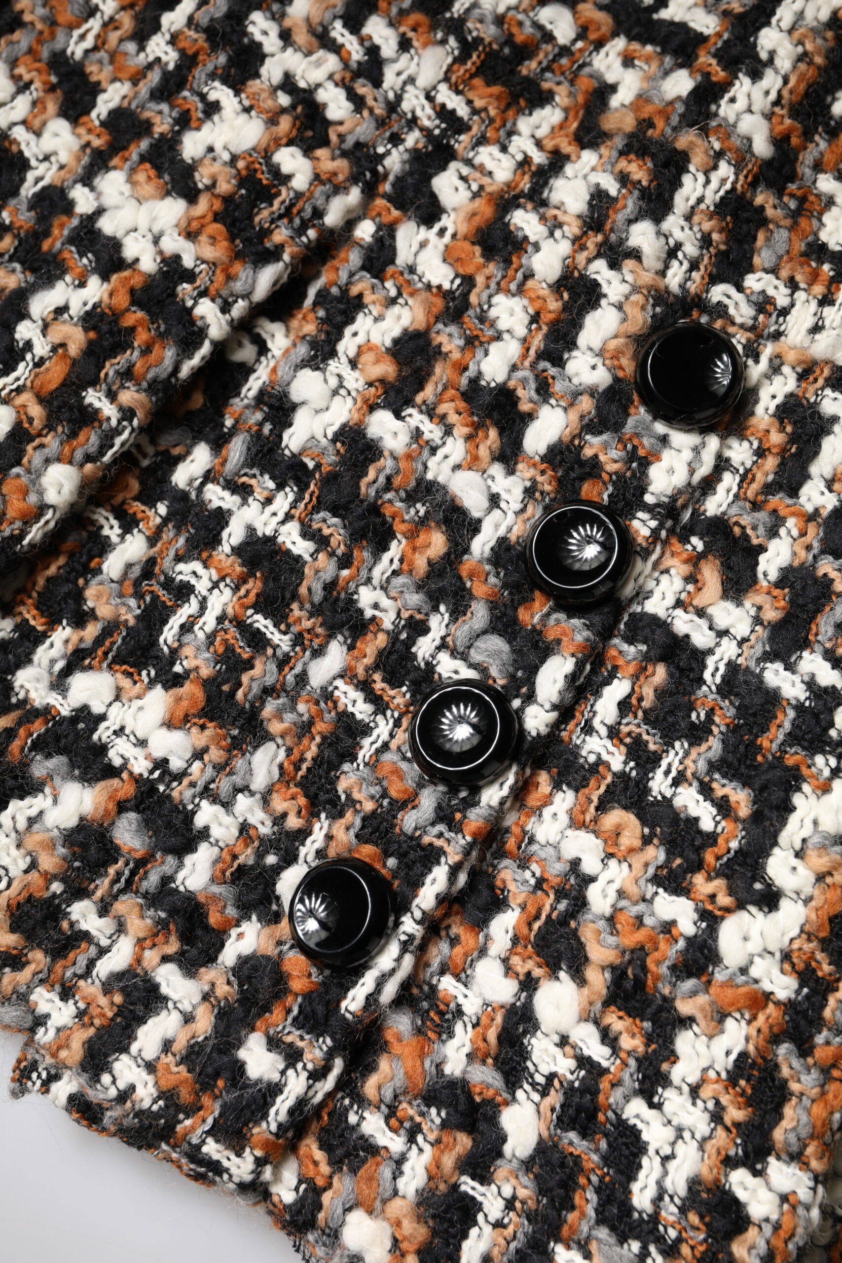 Multicolor High Waist Tartan Tweed Mini Skirt - ventzia