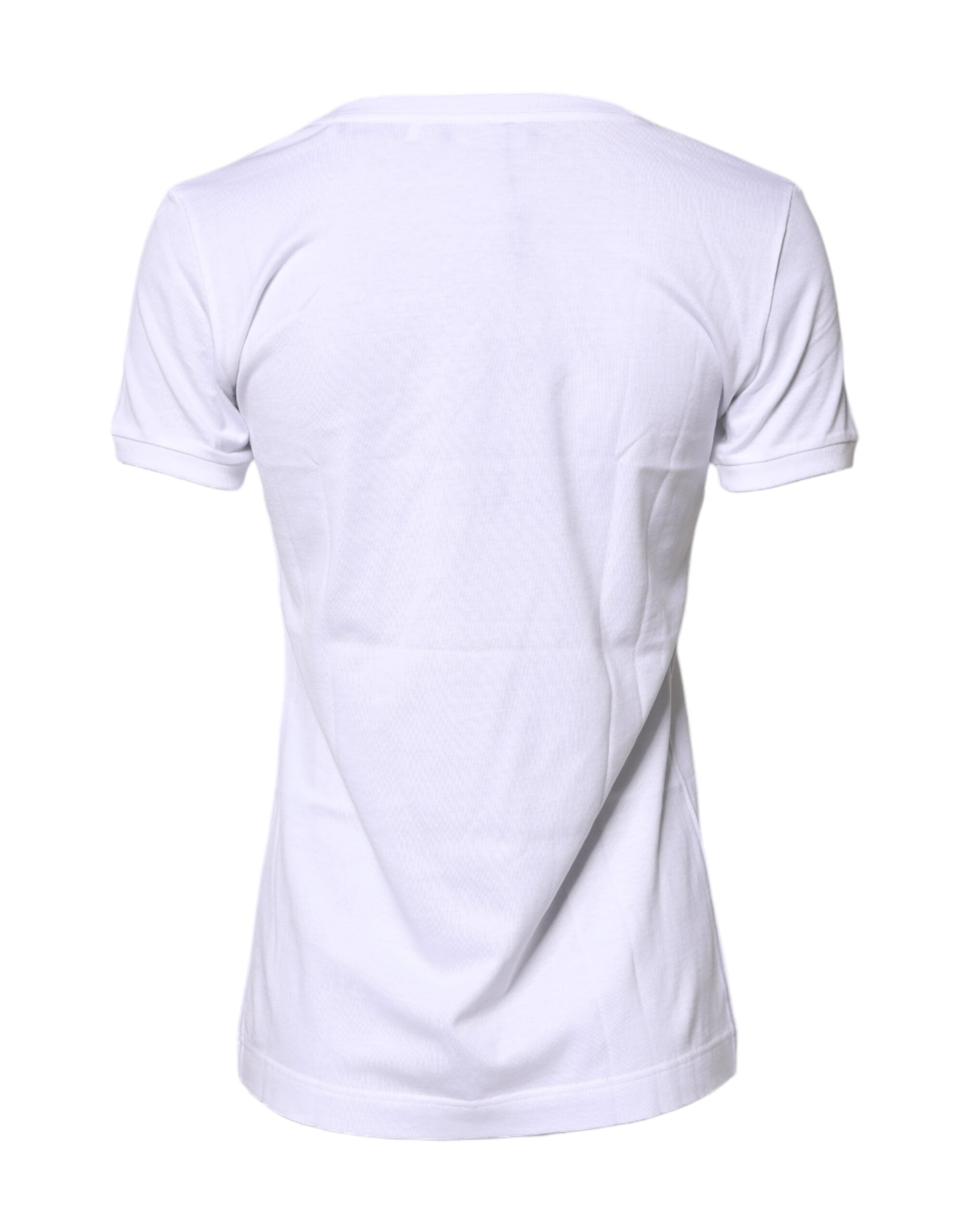 White #DGFamily Cotton Crew Neck T-shirt - ventzia