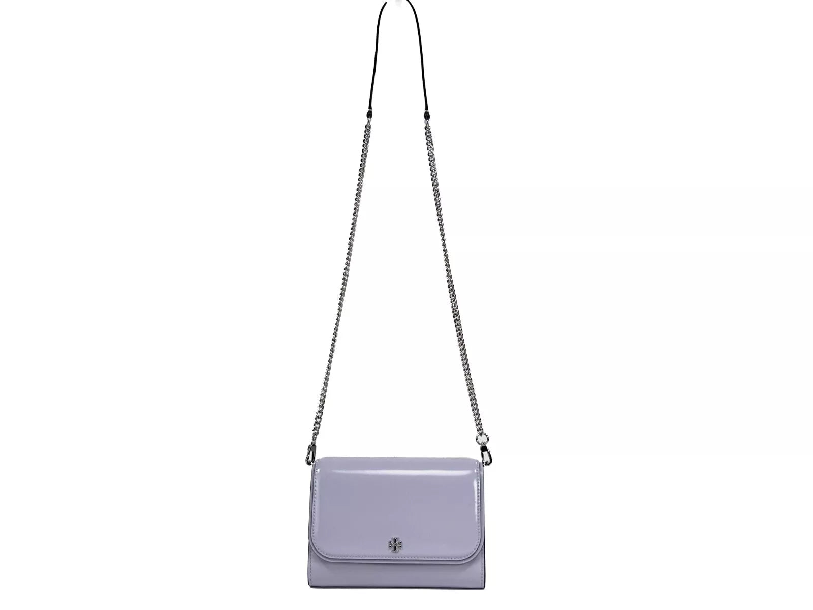 Patent Emerson Patent Chain Wallet Crossbody Bag - ventzia