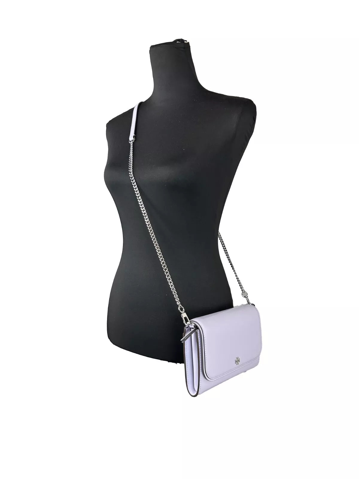Patent Emerson Patent Chain Wallet Crossbody Bag - ventzia
