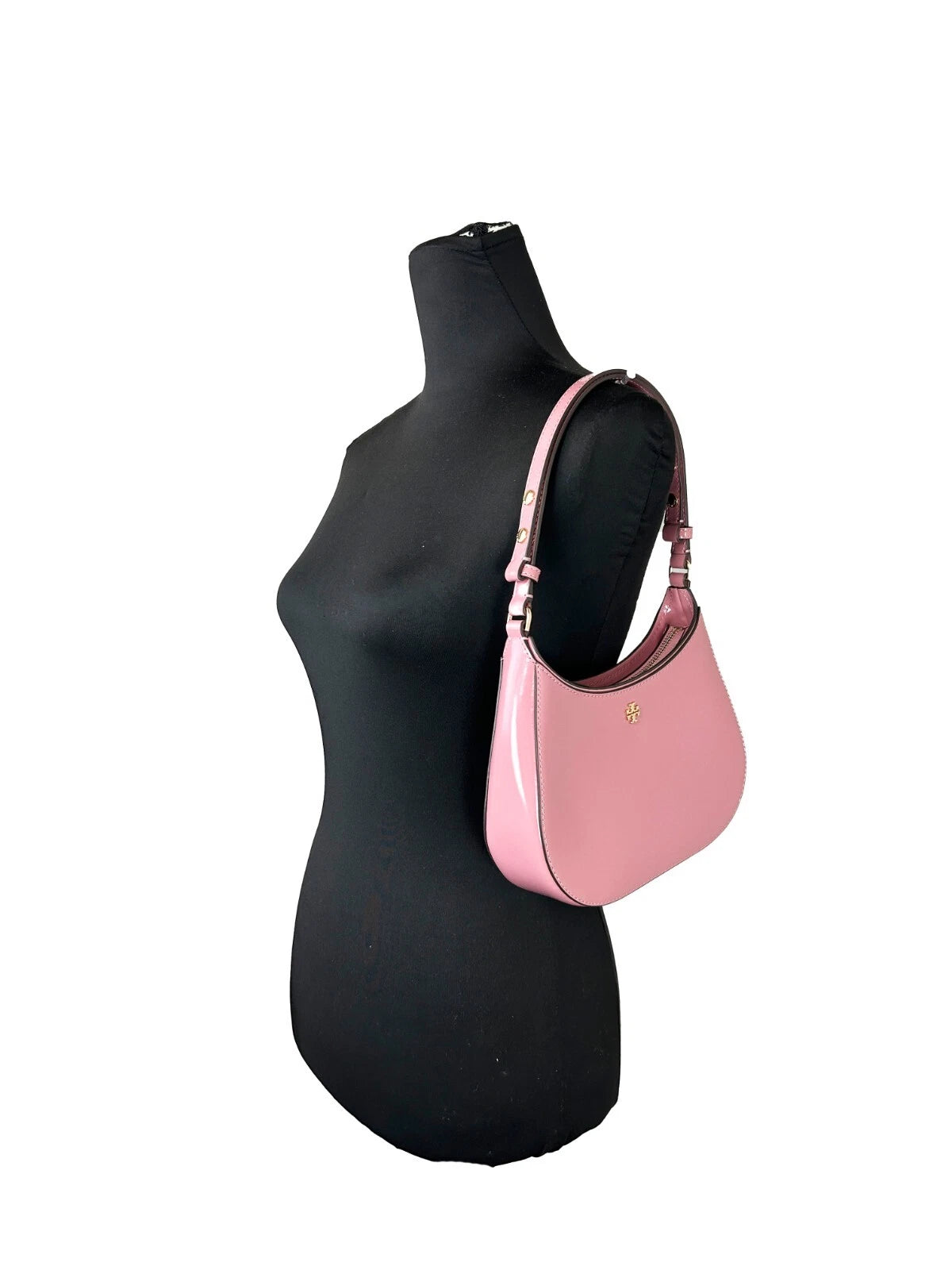 Patent Emerson Small Shoulder Bag Purse Pink - ventzia