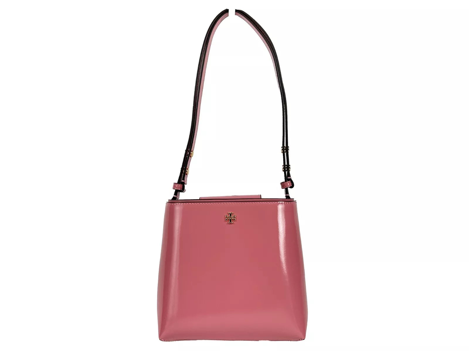 Patent Emerson Small Bucket Bag Purse Pink - ventzia