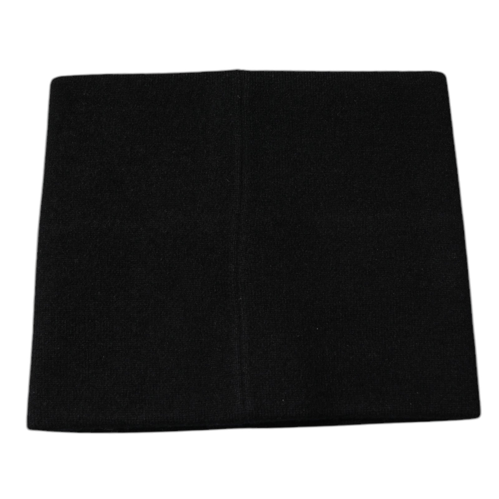 Black Cashmere DG Logo Square Handkerchief Scarf - ventzia