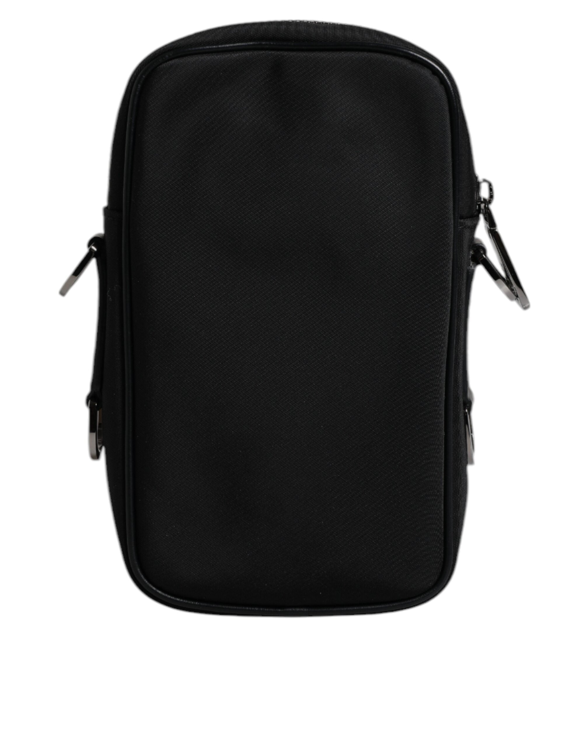 Multicolor Leopard Jacquard Logo Plaque Neck Strap Bag - ventzia