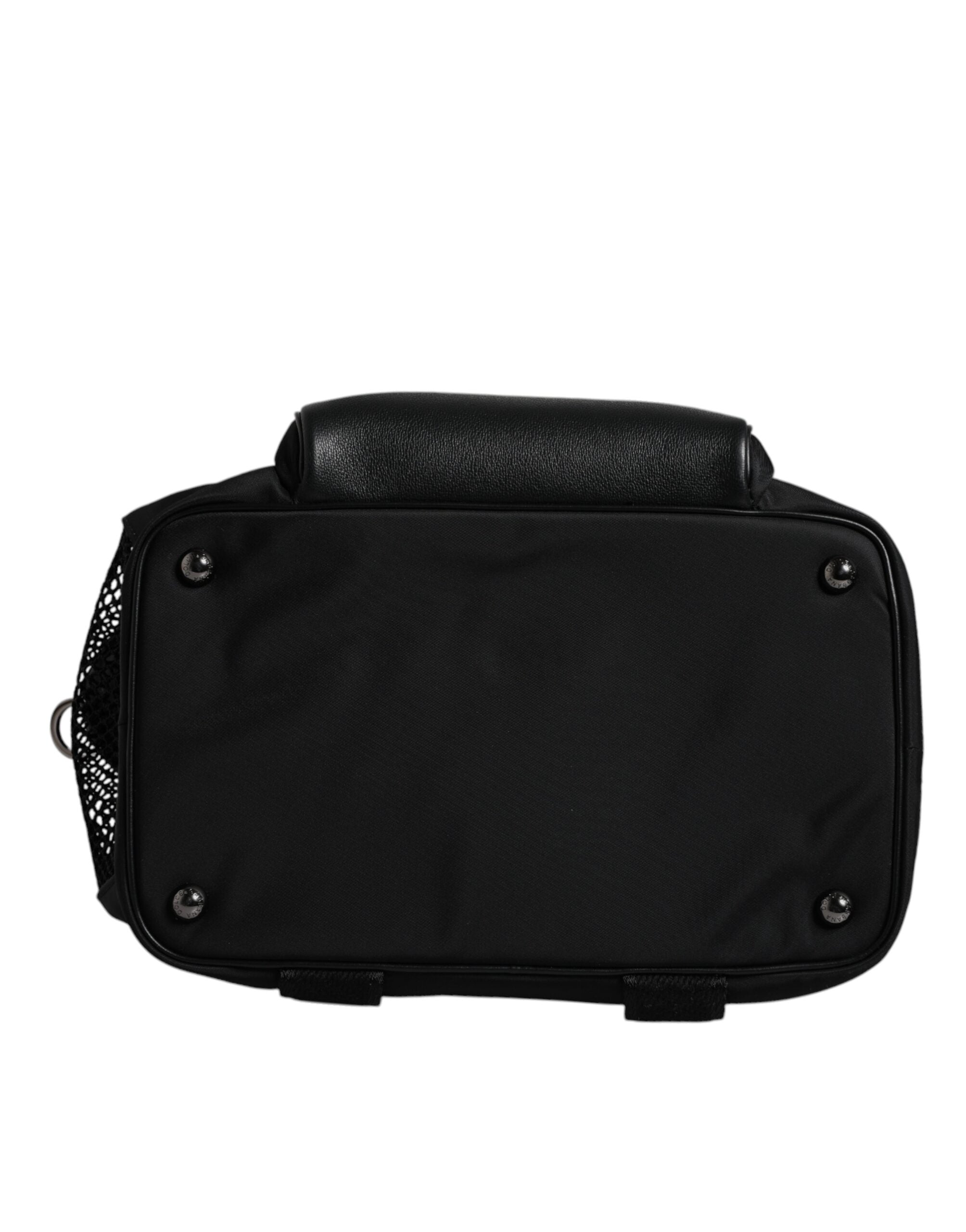 Black Shoulder Strap Pet Carry Logo Plaque Bag - ventzia
