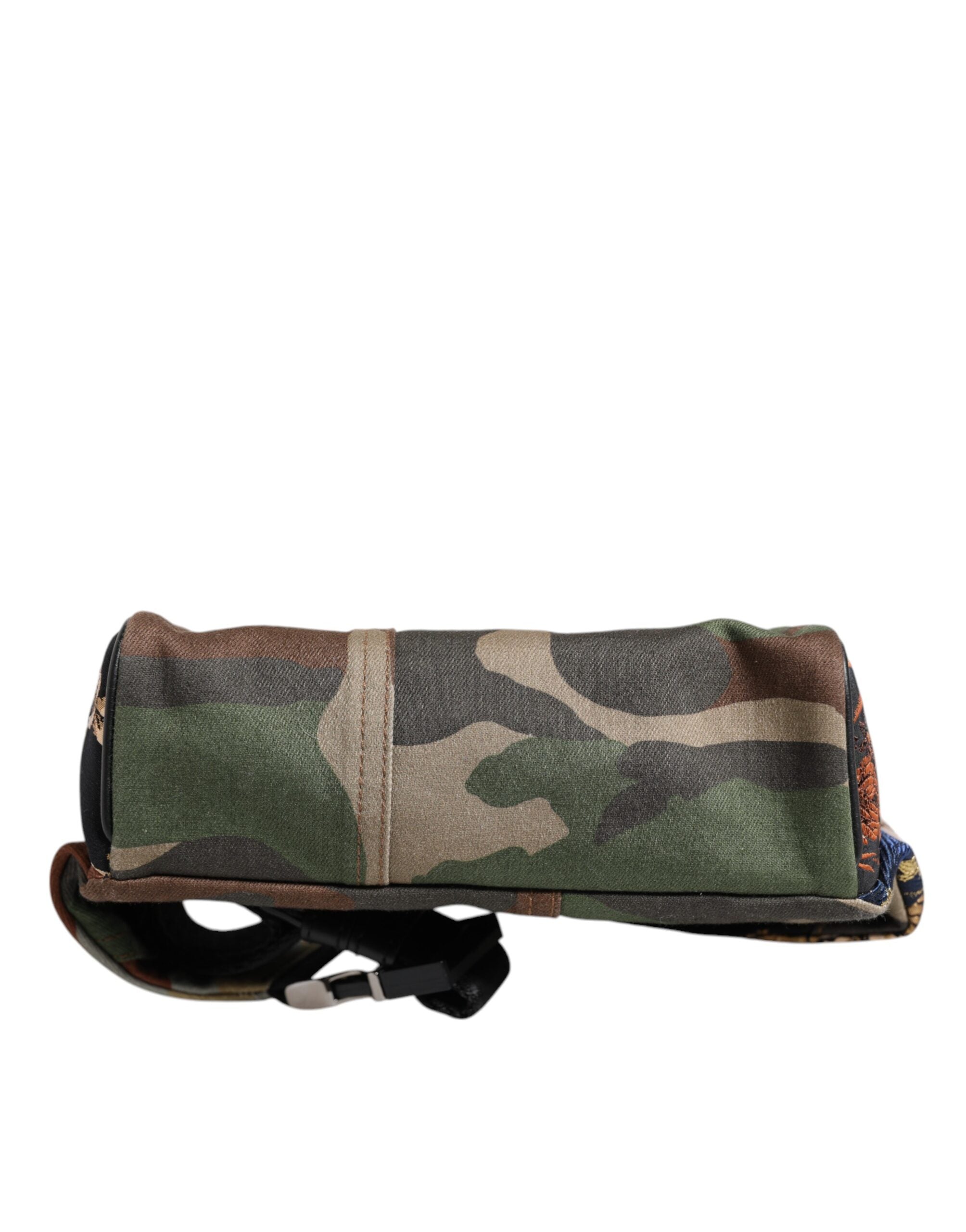 Multicolor Camouflage Patchwork Logo Waist Fanny Pack Bag - ventzia