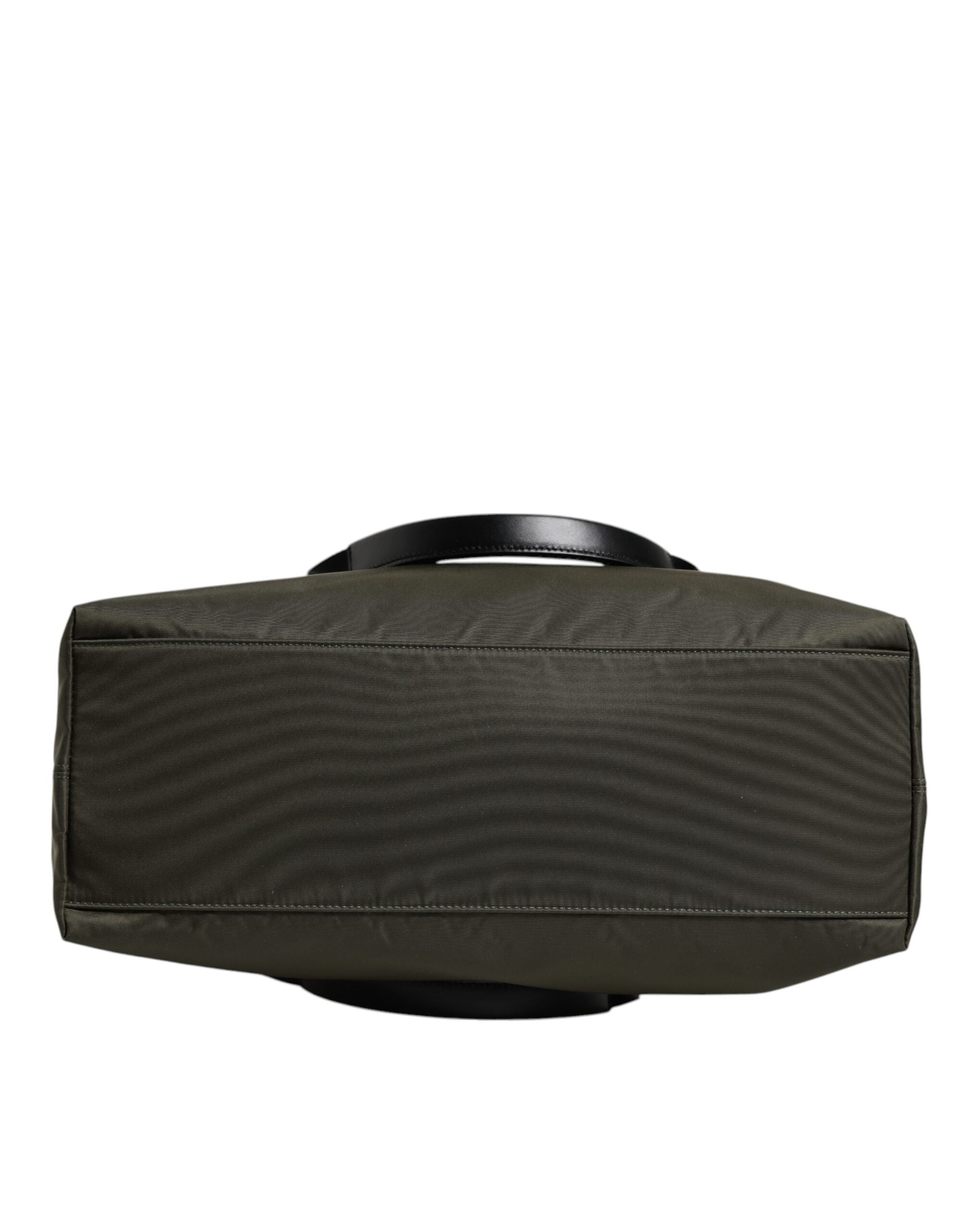 Military Green Nylon Shoulder Strap Tote Bag - ventzia