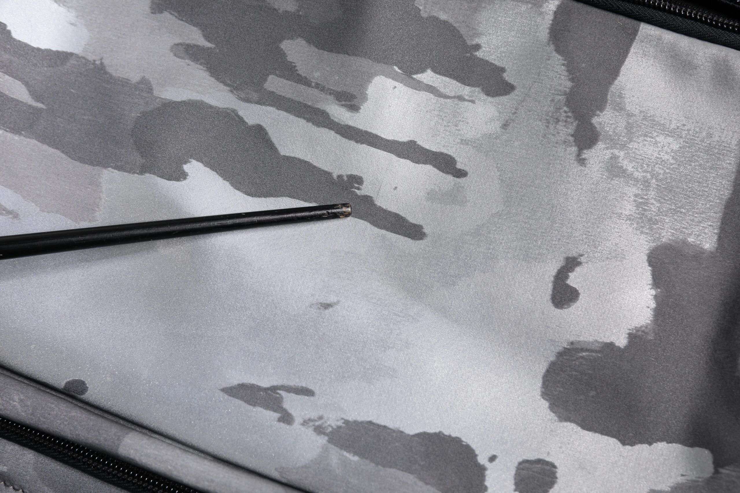 Gray Camo Cotton Multiple Compartments Tote Bag - ventzia