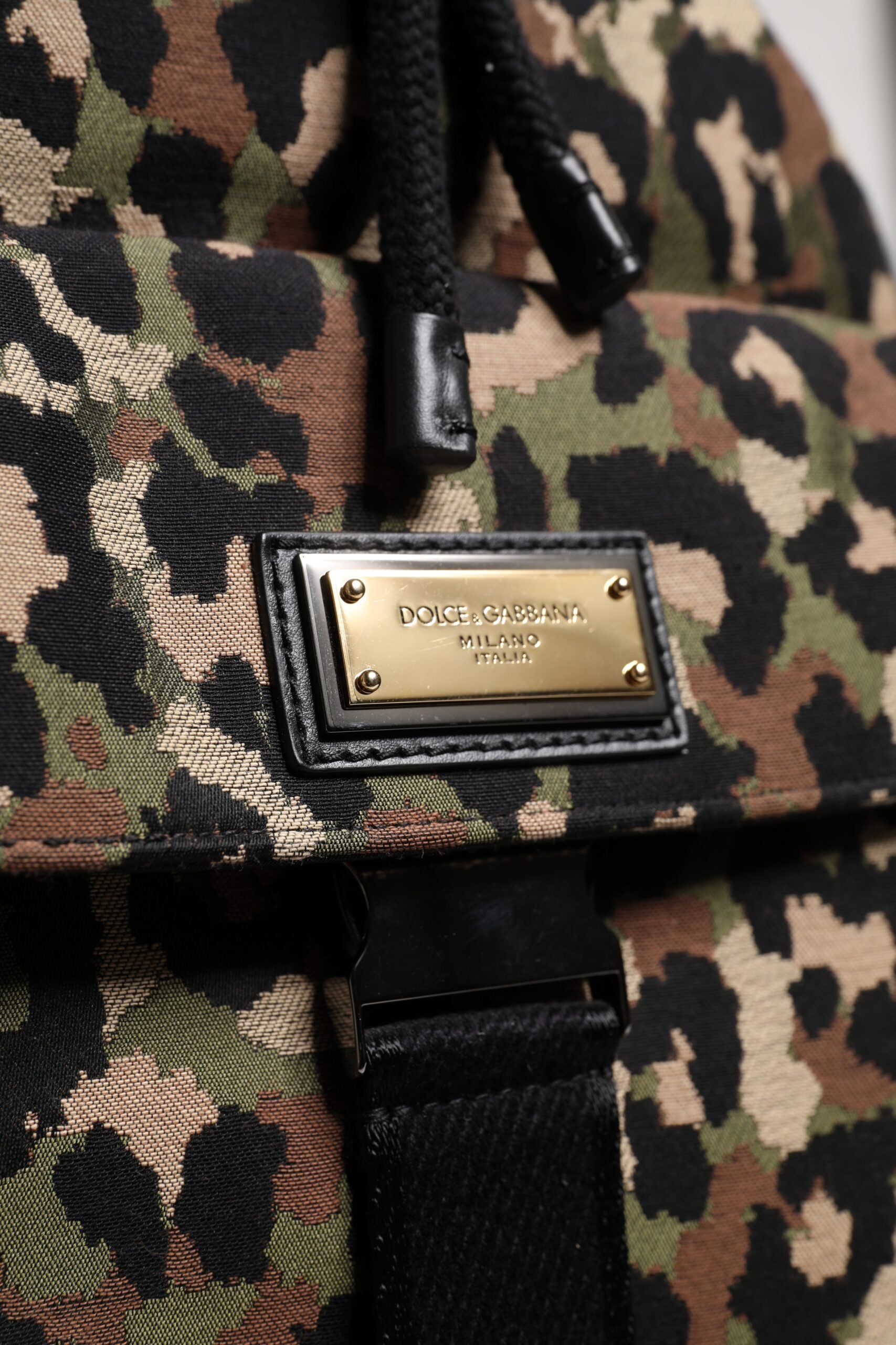 Multicolor Leopard Cotton Shoulder Bucket Bag - ventzia