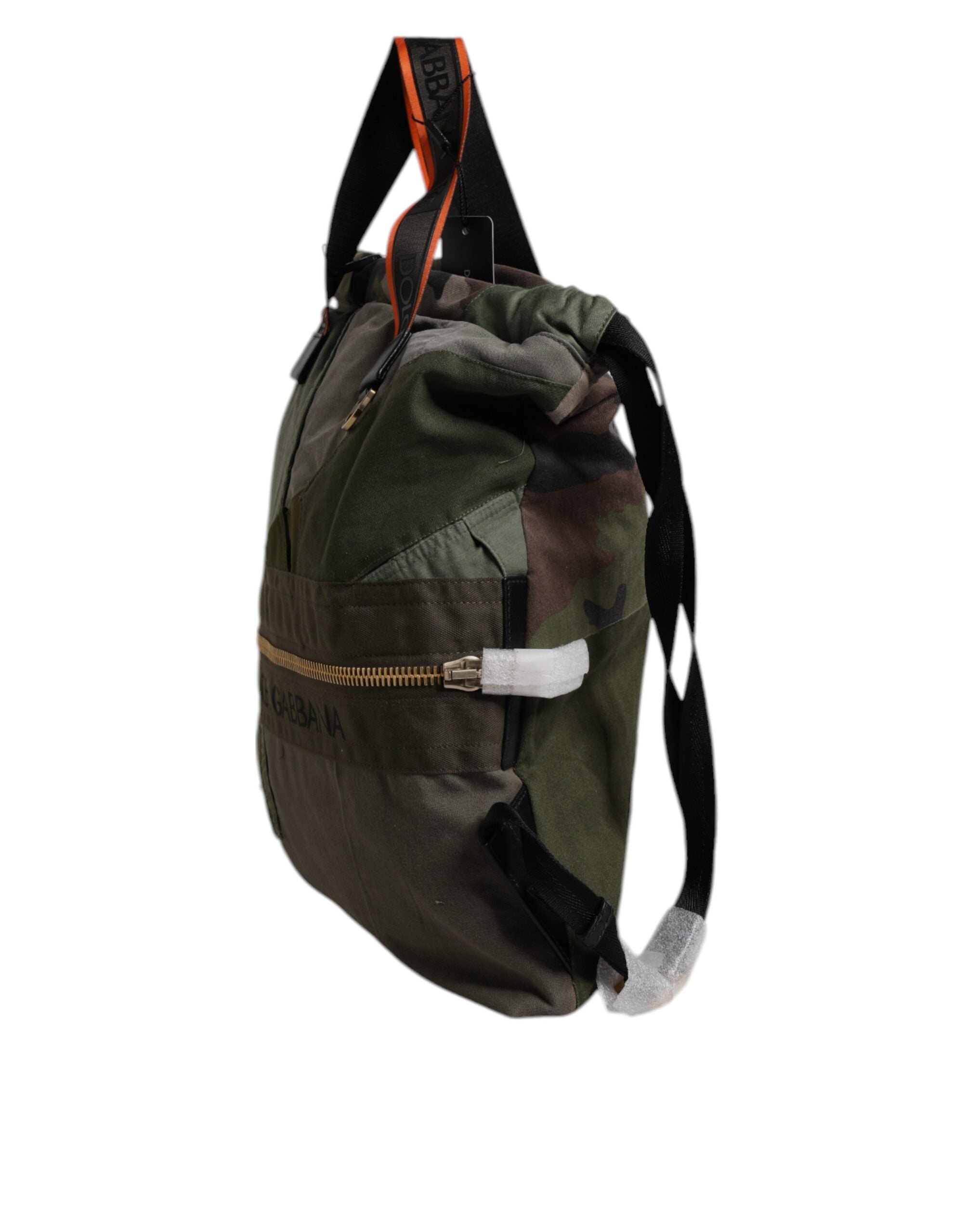 Military Green Patchwork Rucksack Backpack Bag - ventzia