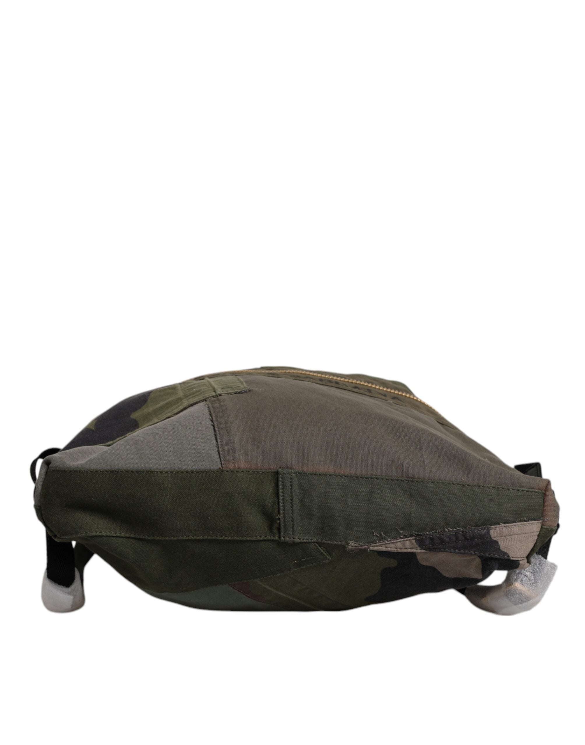 Military Green Patchwork Rucksack Backpack Bag - ventzia