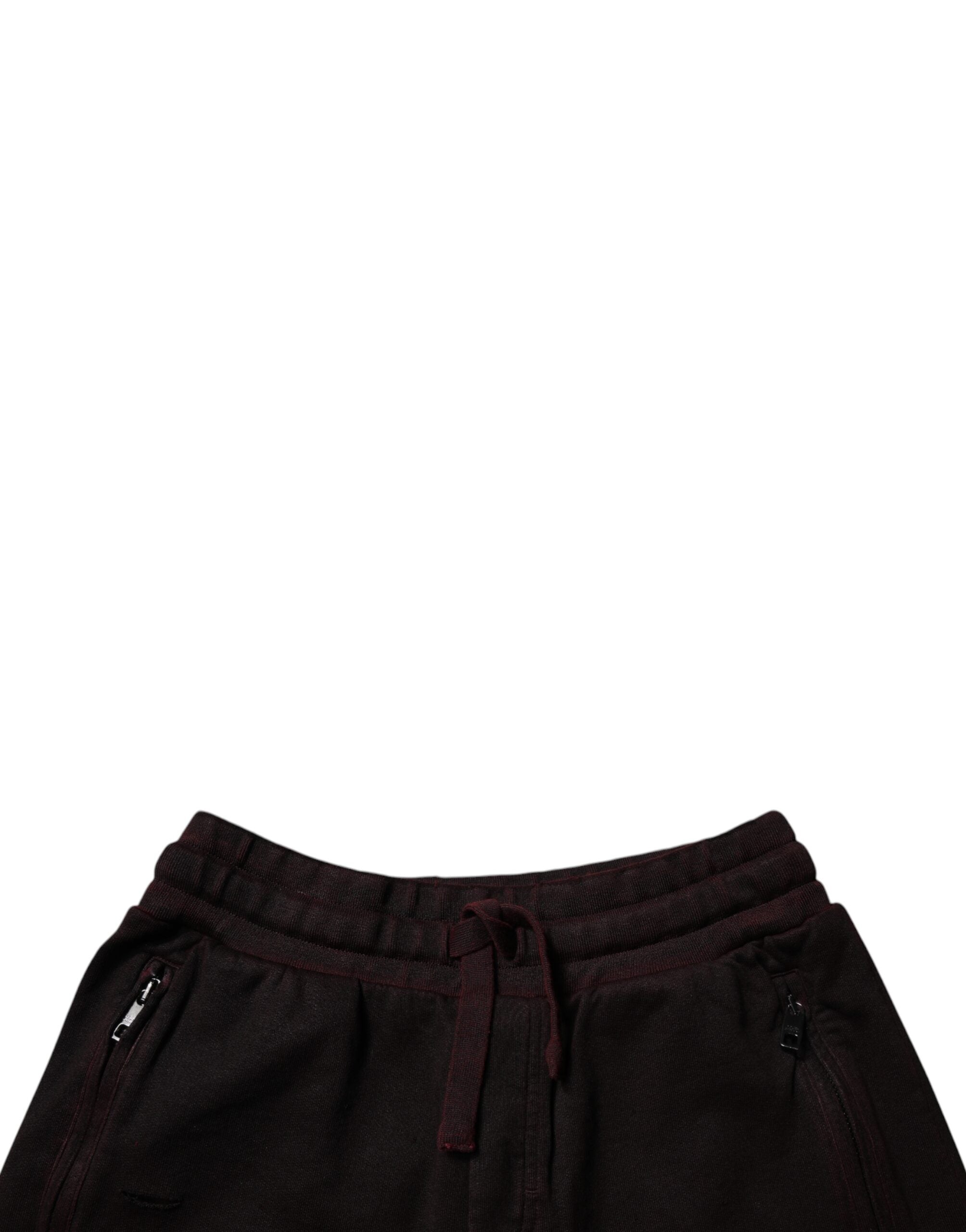 Maroon Cotton Sweatshorts Men Bermuda Shorts - ventzia