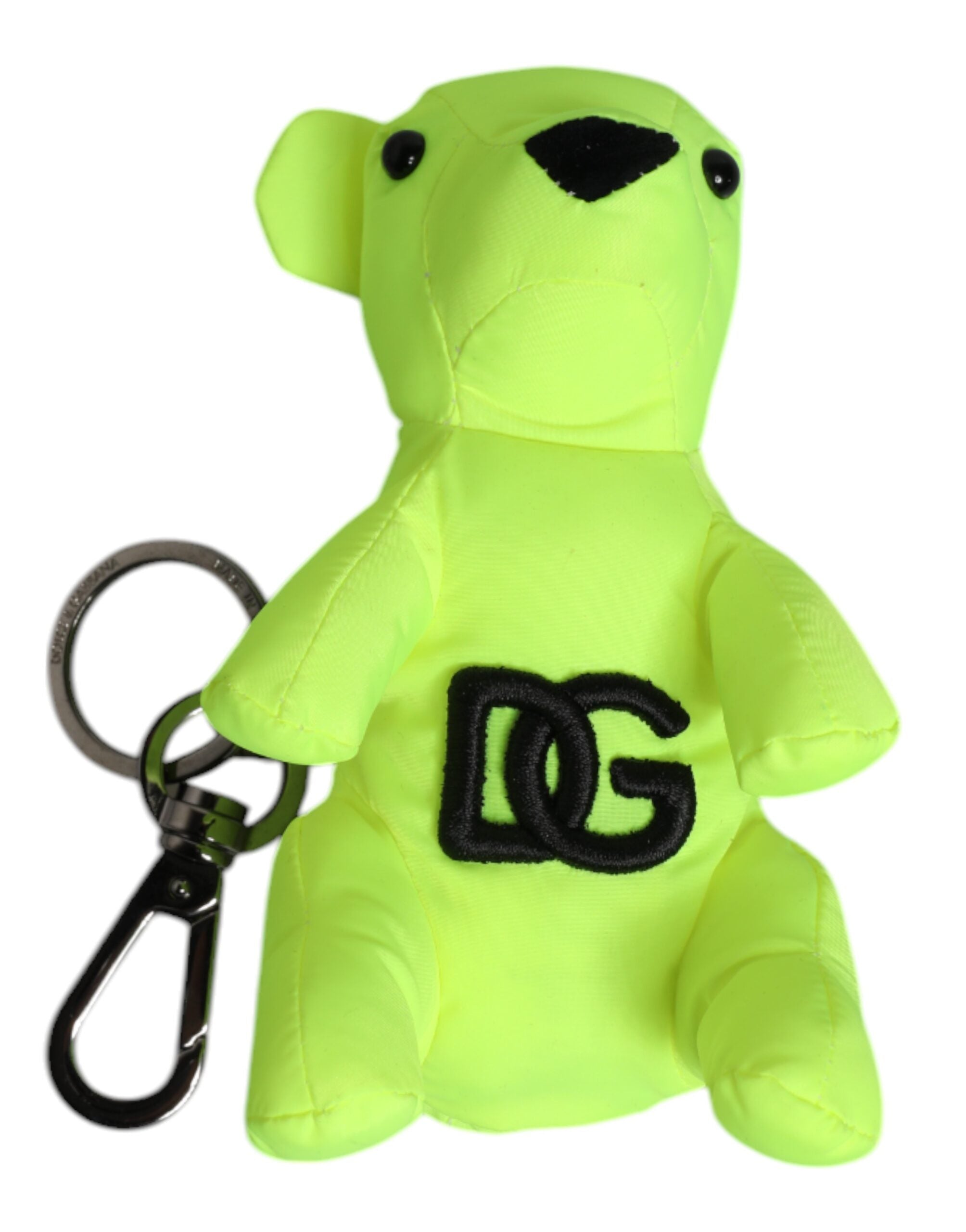 Green Bear Embroidered Logo Keychain Clasp Keyring - ventzia