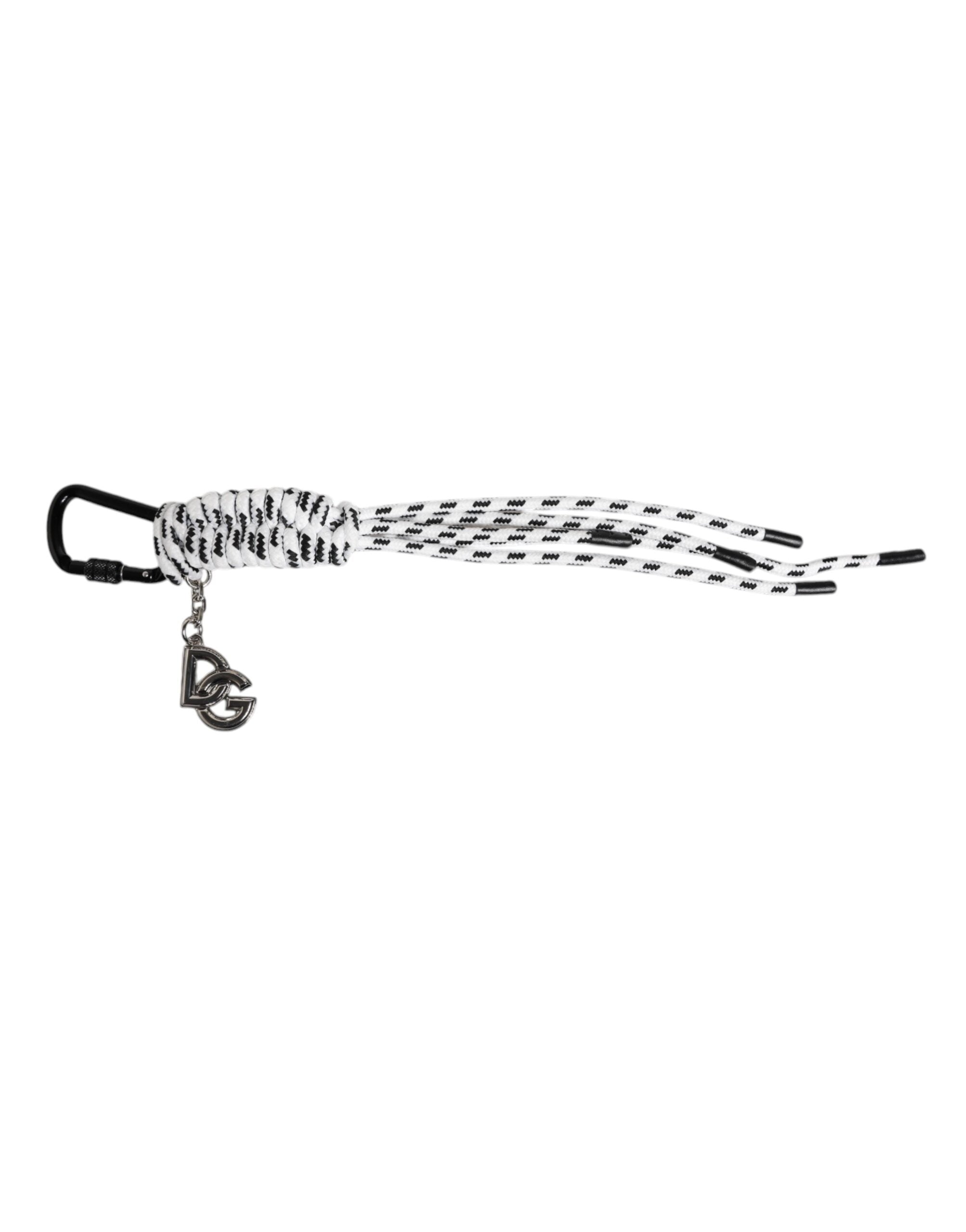 Multicolor Tape String DG Logo Keychain Polyester Keyring - ventzia