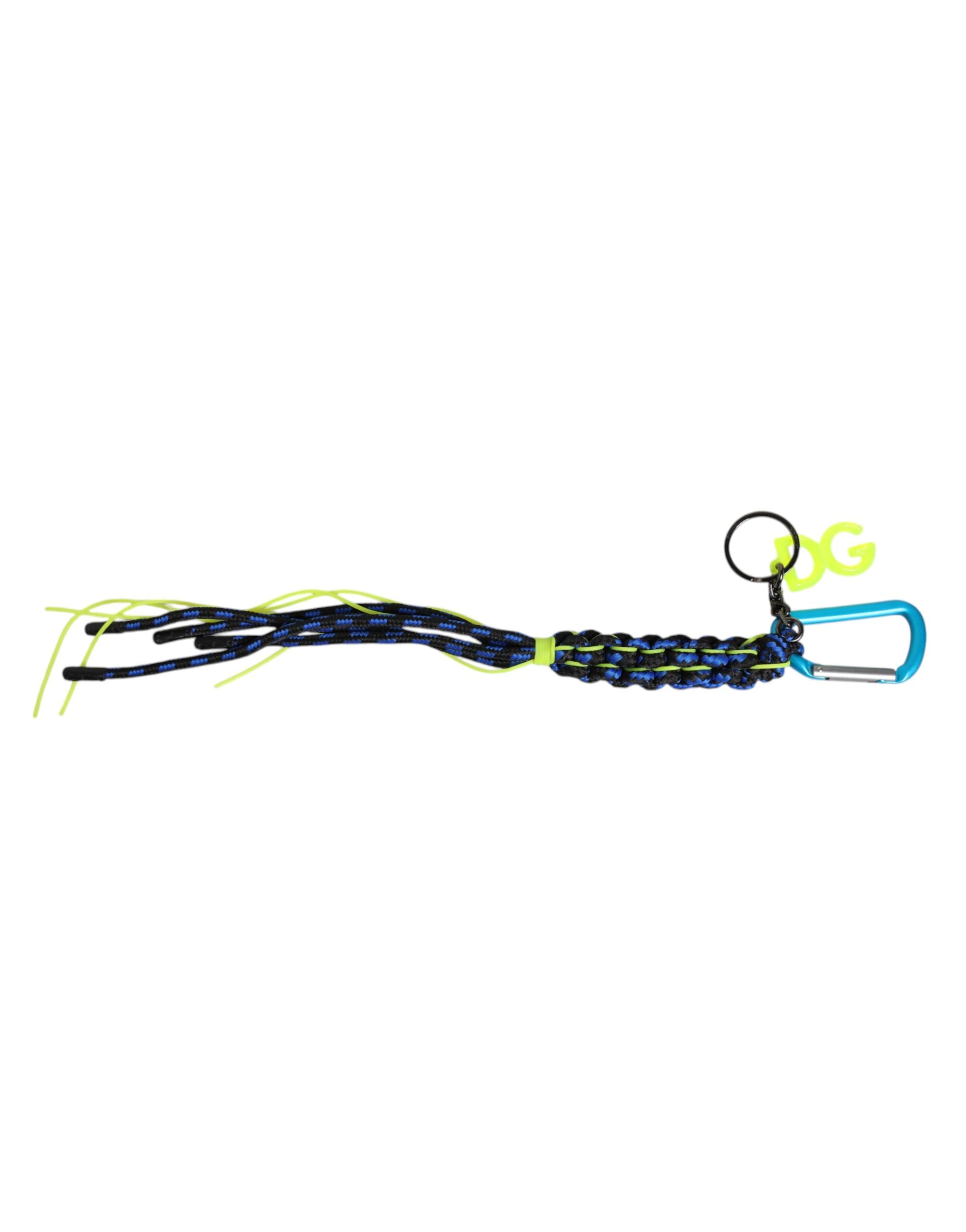 Multicolor Tape String DG Logo Keychain Polyester Keyring - ventzia