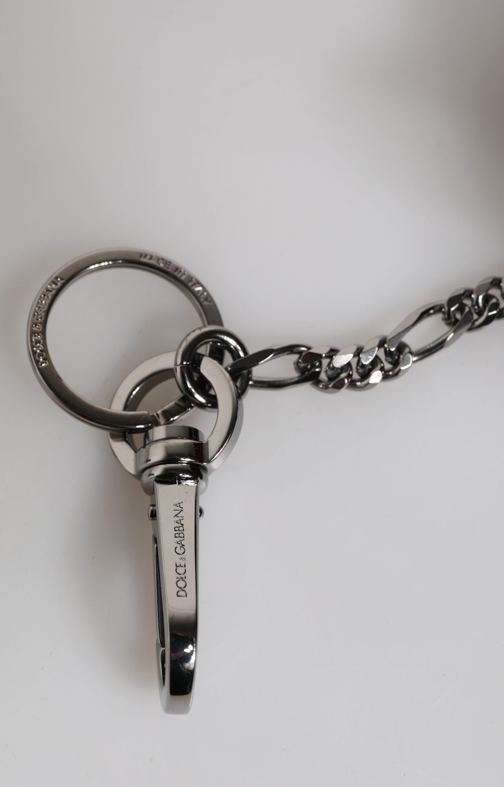 Red Black Polyester Animal Silhouette Keychain Keyring - ventzia