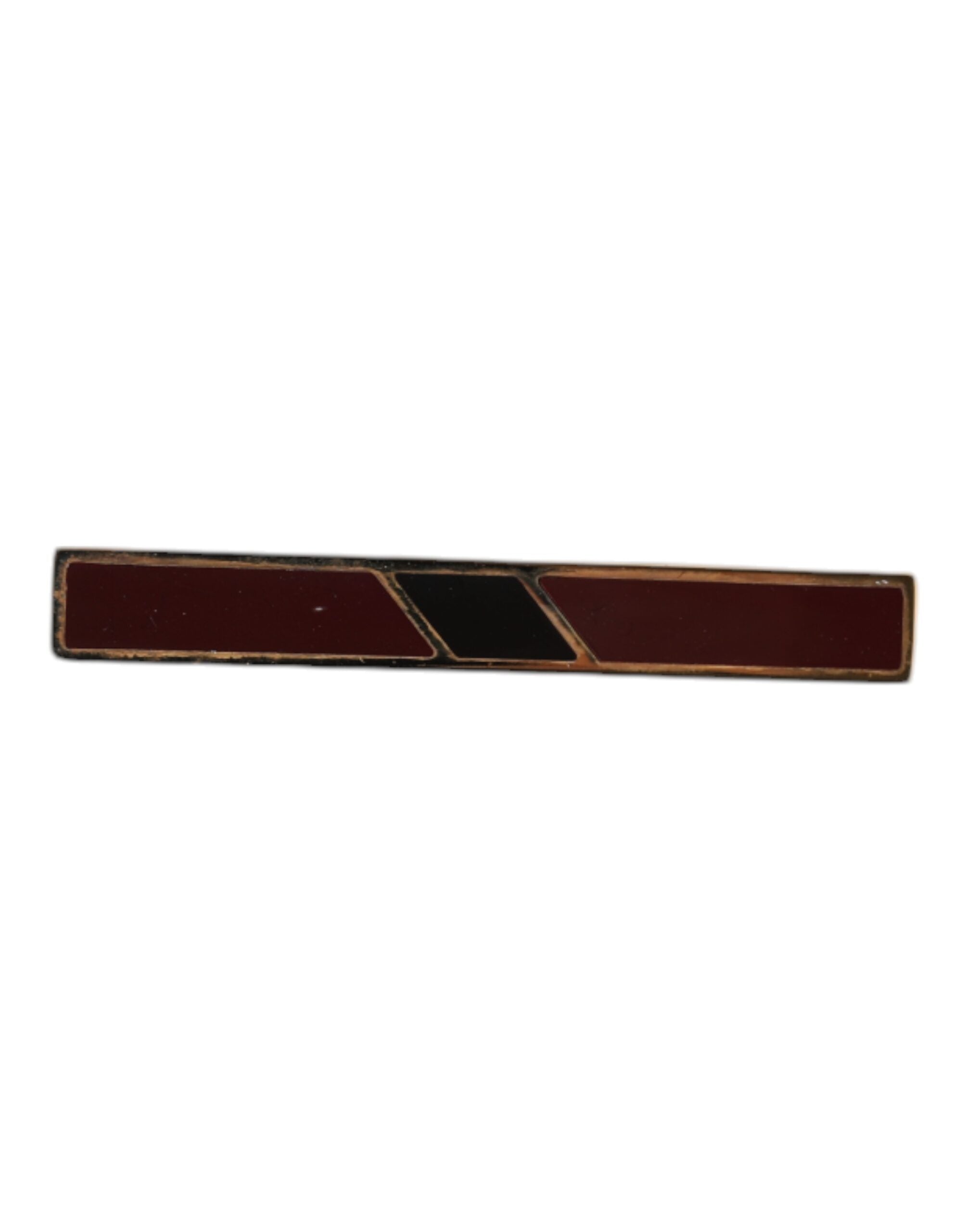 Multicolor Gold Tone Brass Tie Clip Bar - ventzia