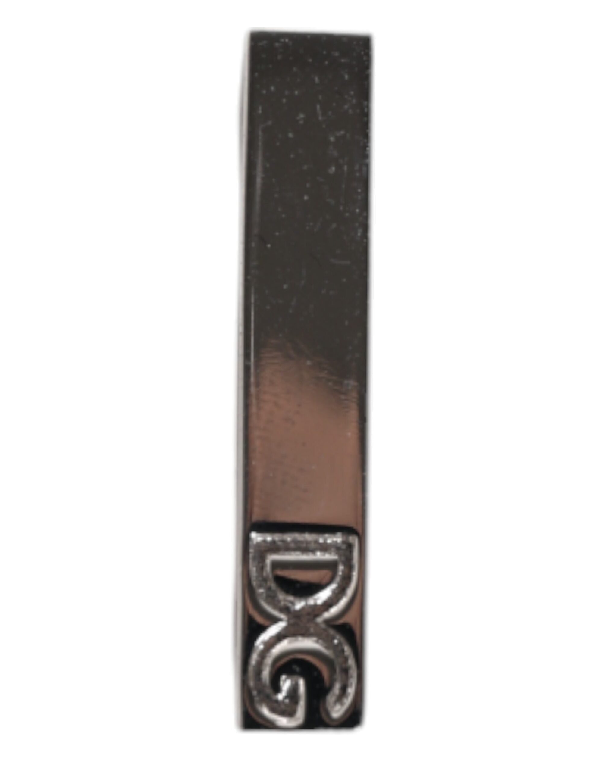 Silver Tone Brass Logo Branded Tie Clip Bar - ventzia