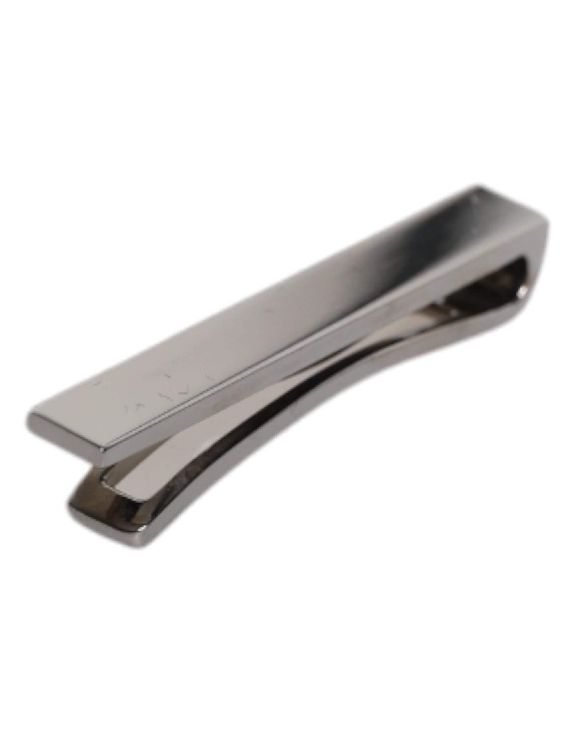 Black Tone Brass Logo Branded Tie Clip Bar - ventzia