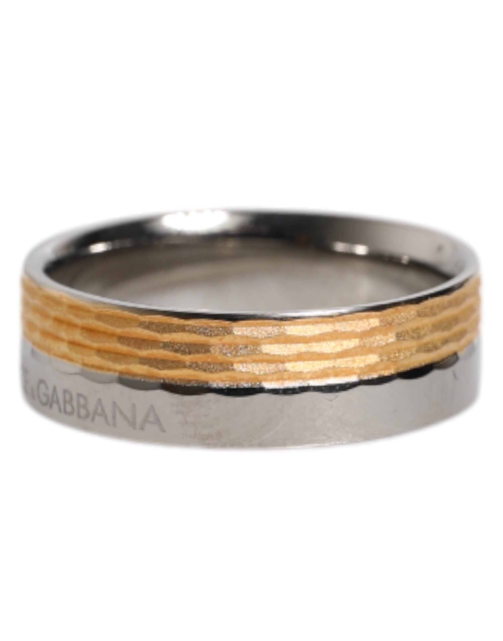Gold Silver Tone Real Brass DG Logo Ring - ventzia
