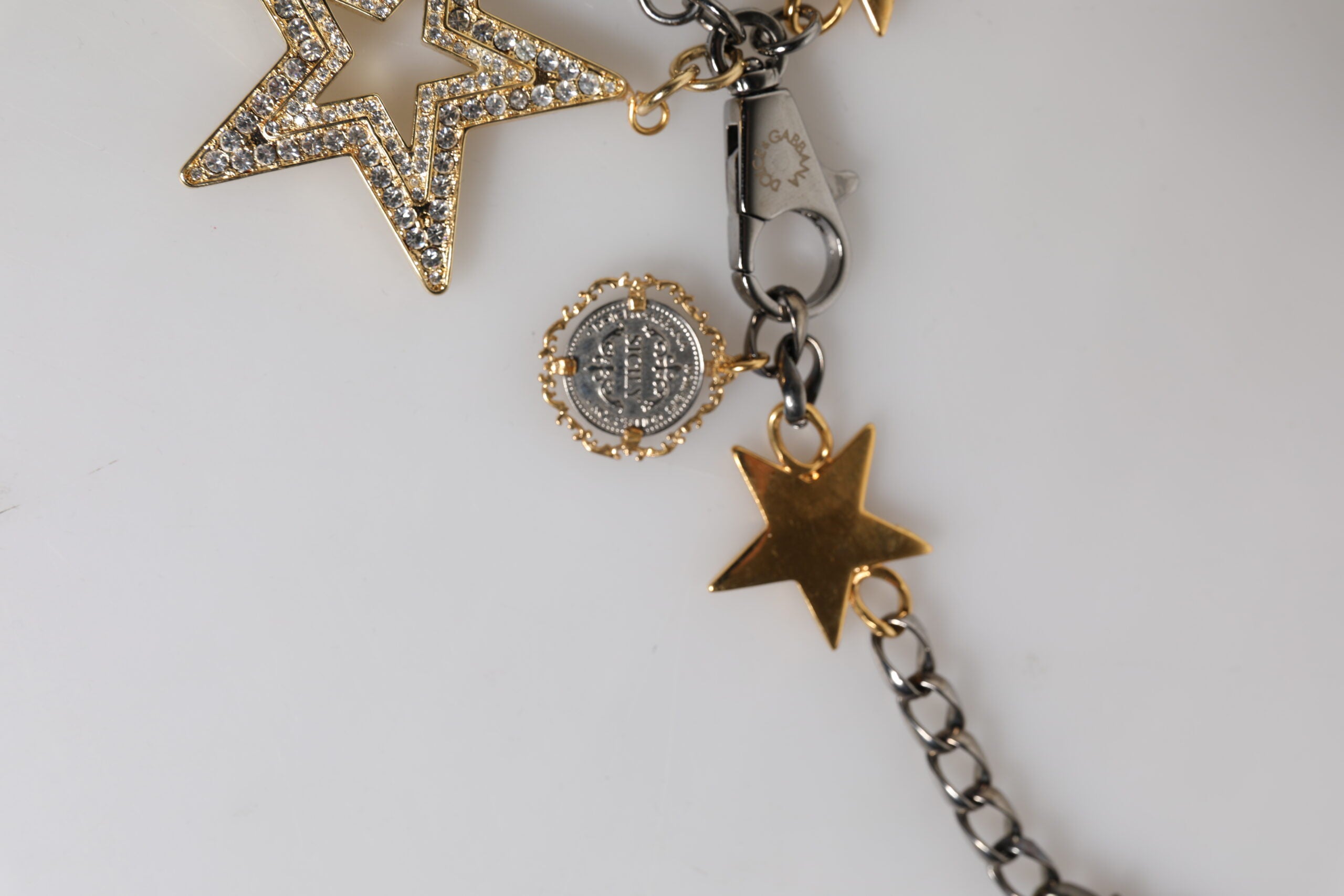 Silver Gold Brass Embellished Waist Chain Belt - ventzia