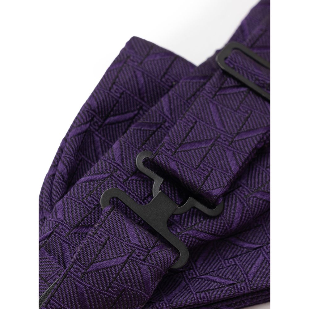 Purple Silk Bowty - ventzia