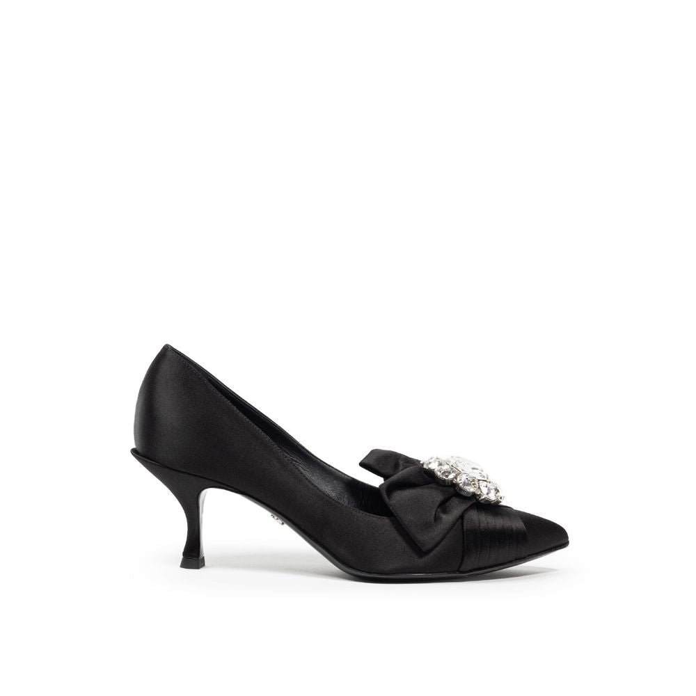 Black Viscose Pump - ventzia