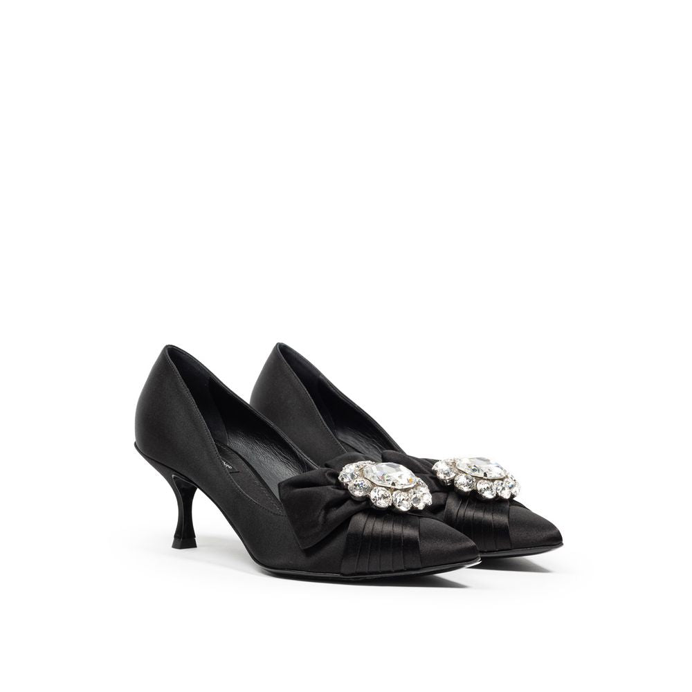Black Viscose Pump - ventzia