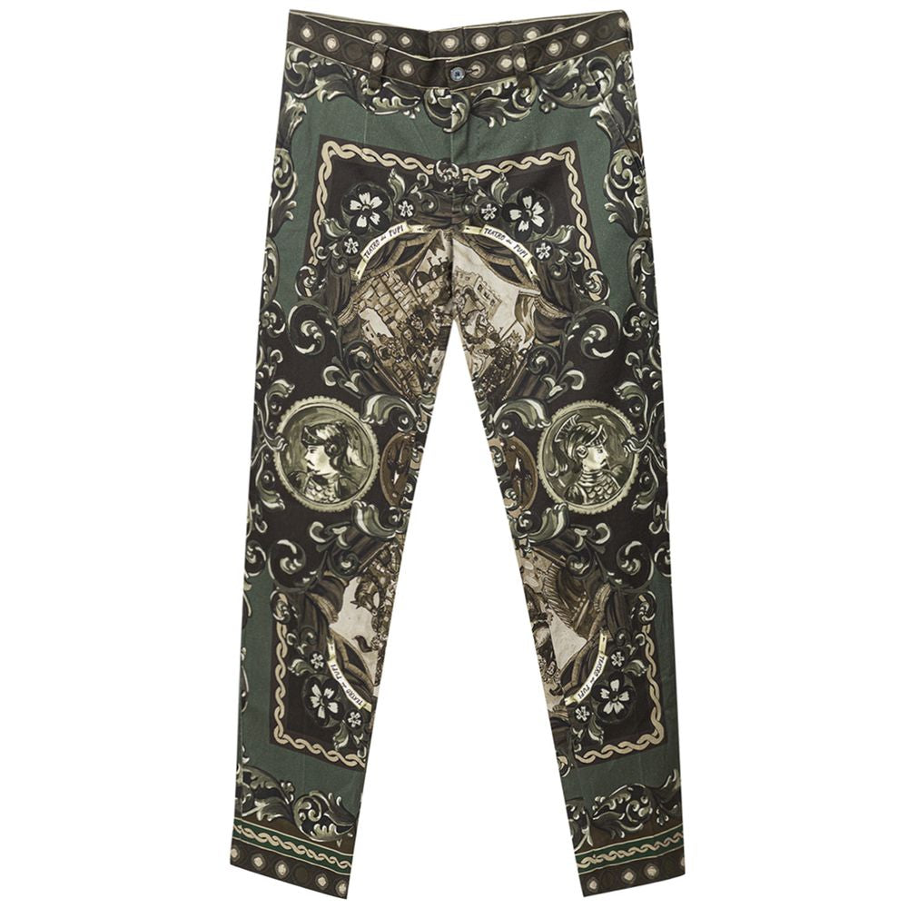 Green Cotton Pant - ventzia