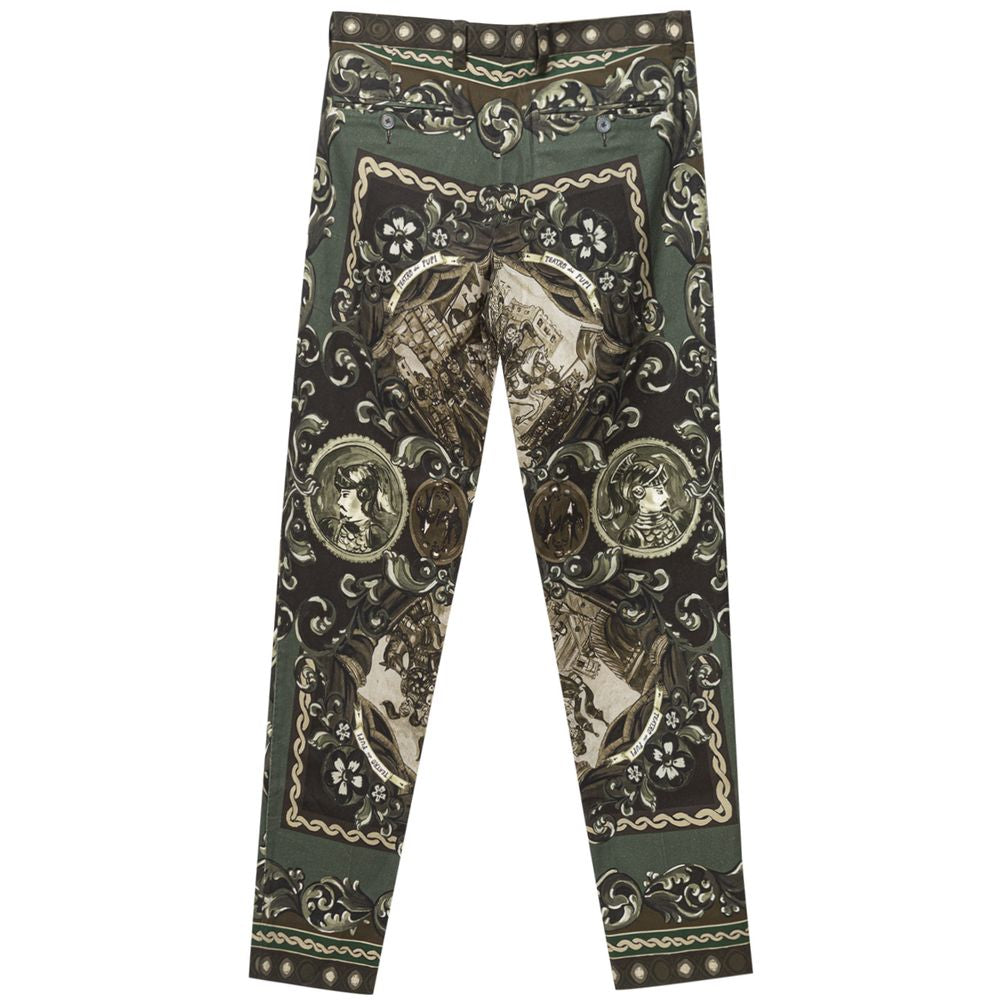 Green Cotton Pant - ventzia