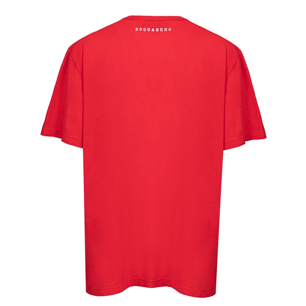 Red Cotton T-Shirt - ventzia
