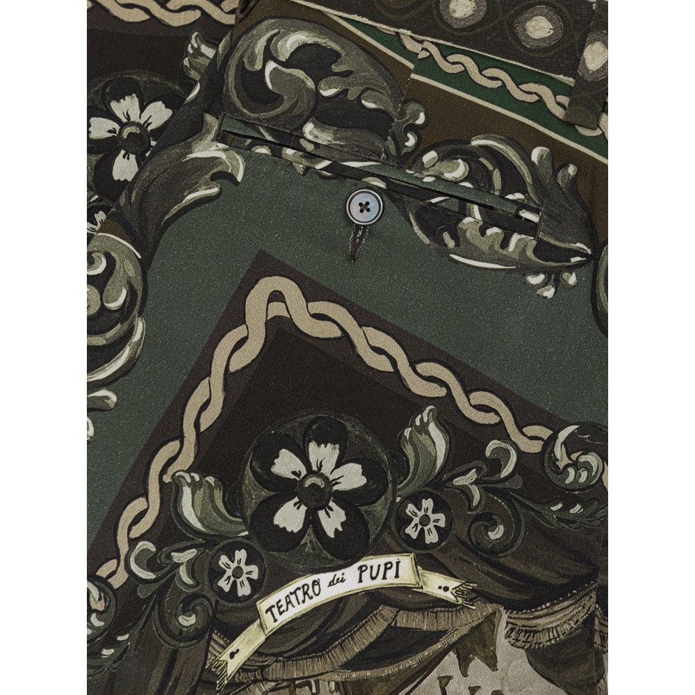 Green Cotton Pant - ventzia