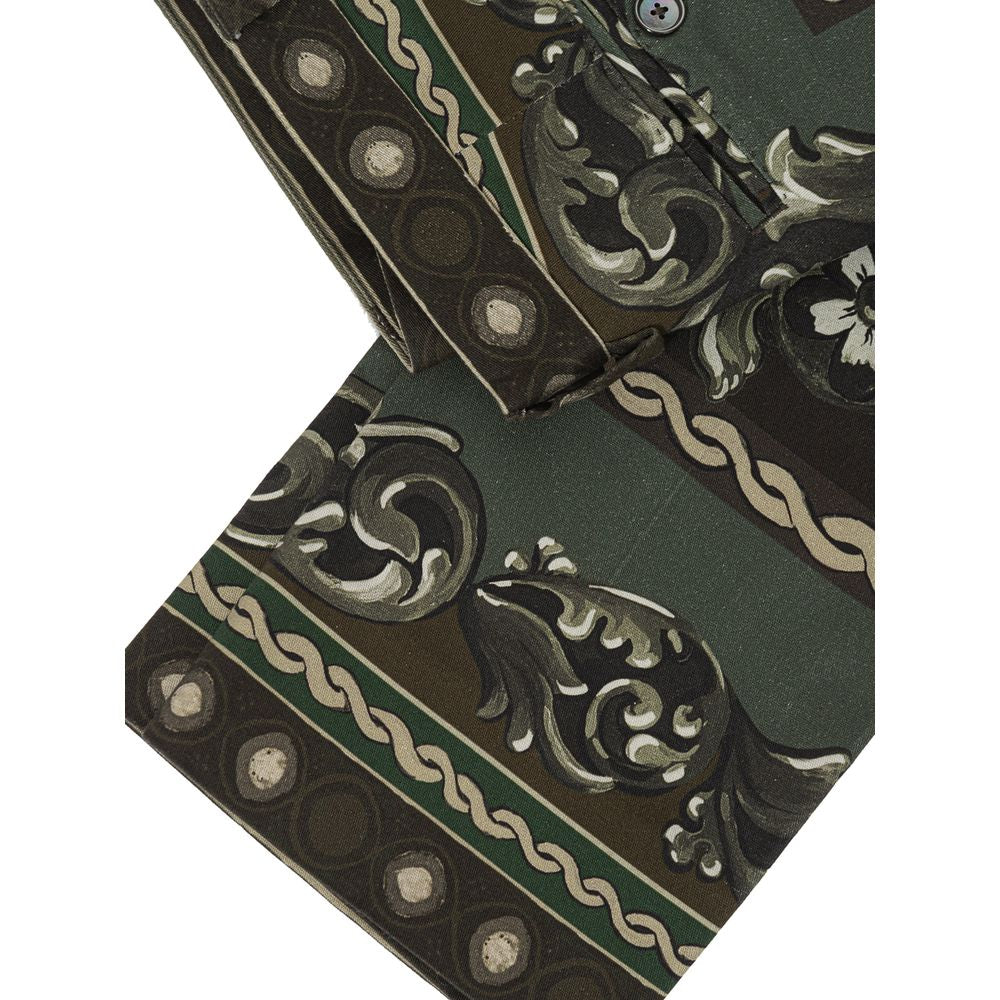 Green Cotton Pant - ventzia