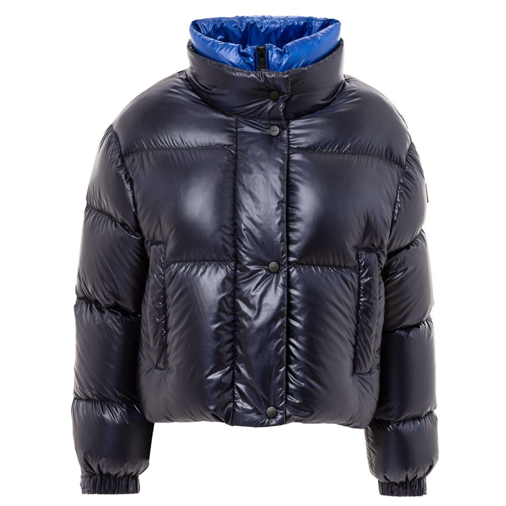 Blue Polyamide Jackets & Coat - ventzia
