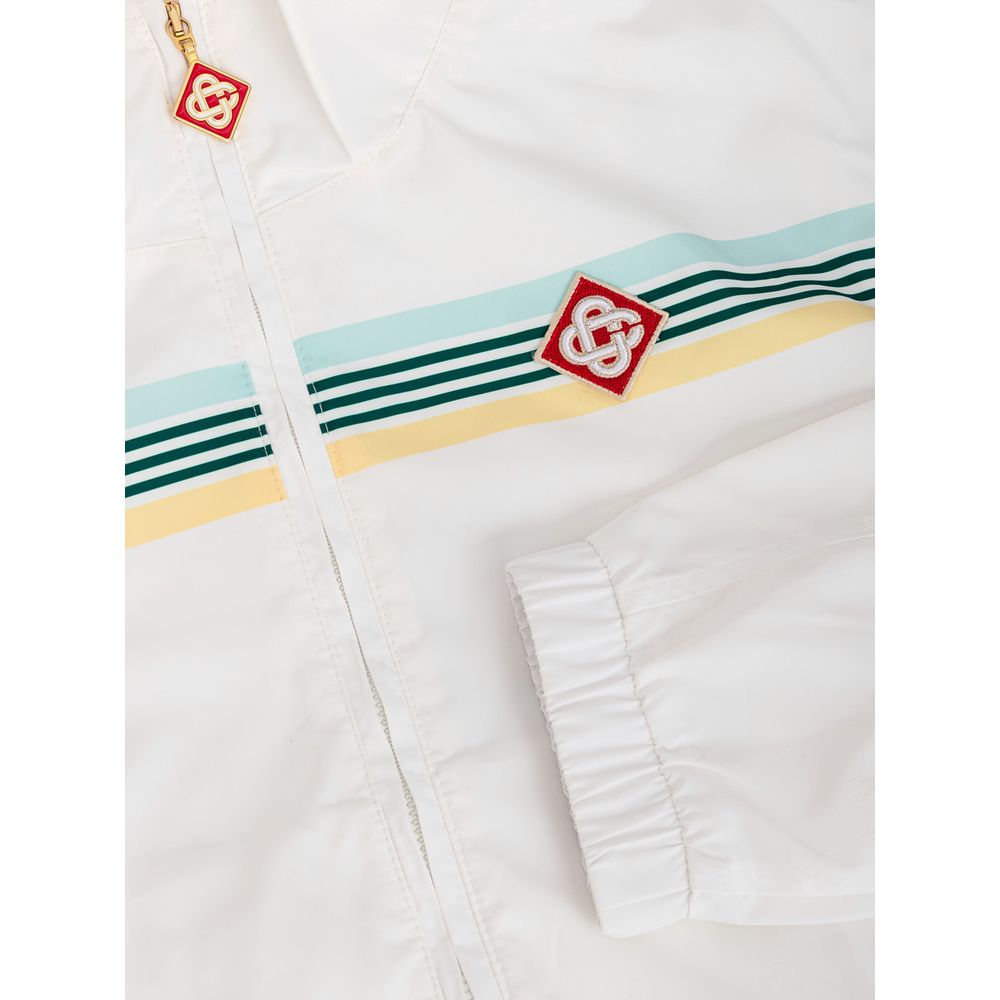 White Polyester Sweatshirt