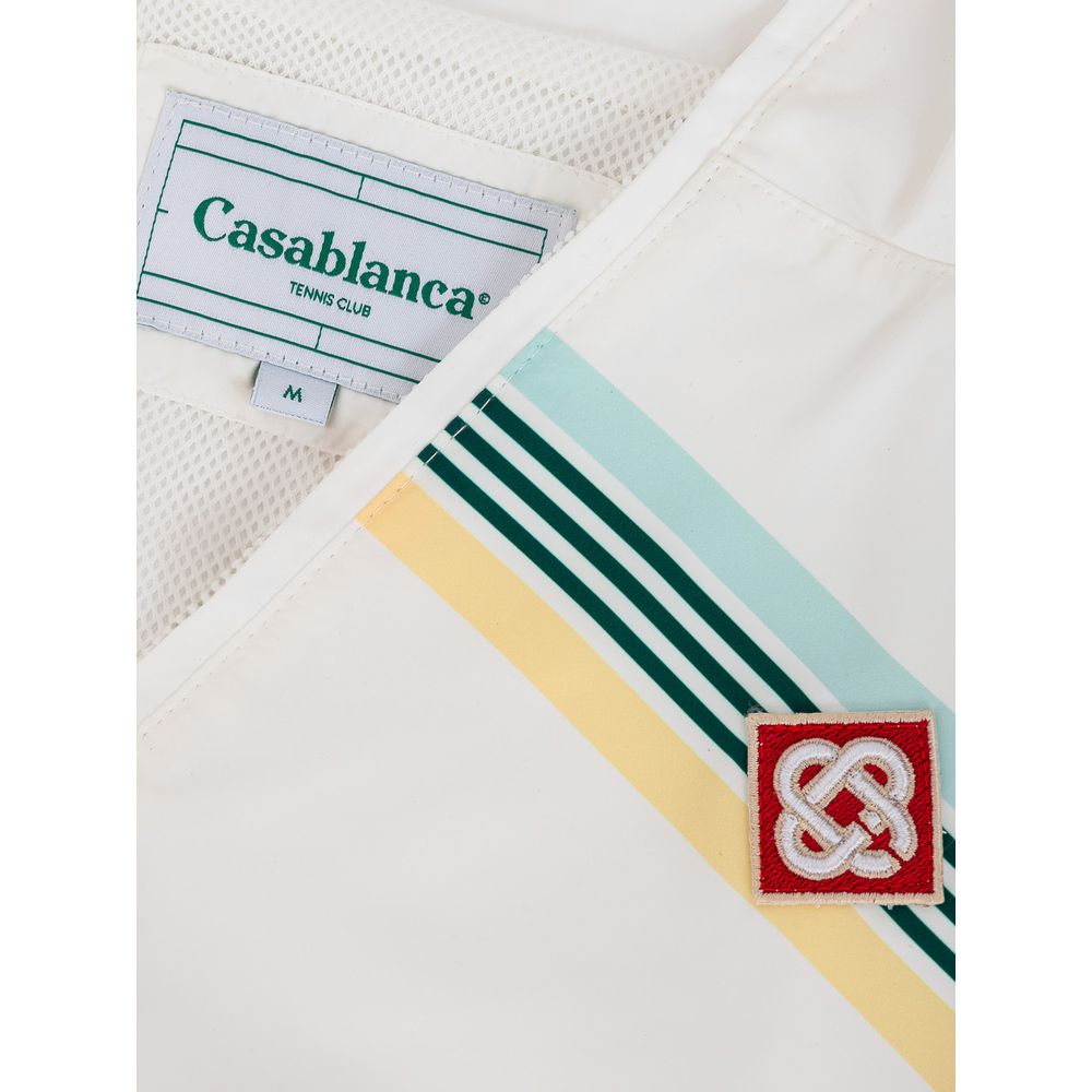 White Polyester Sweatshirt