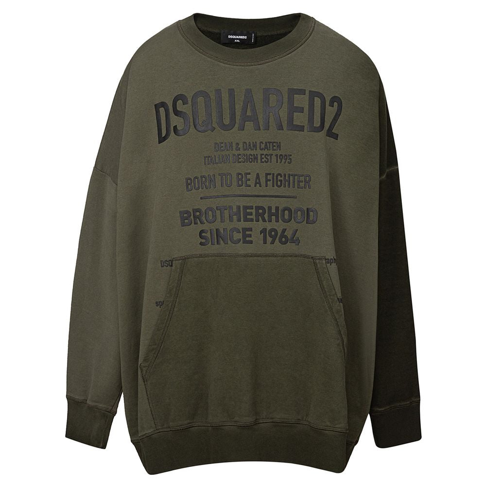 Green Cotton Hoody - ventzia