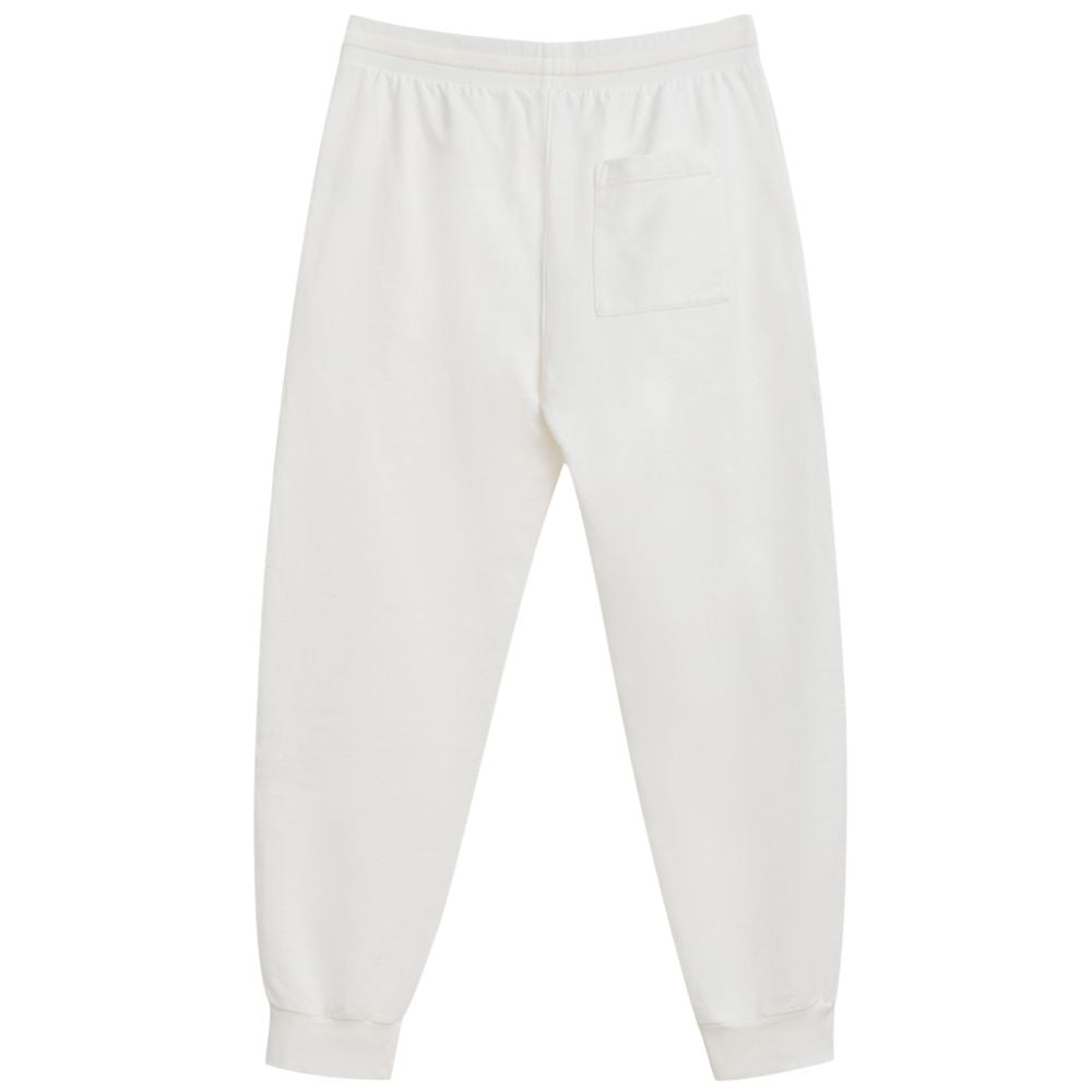White Cotton Athletic Pant
